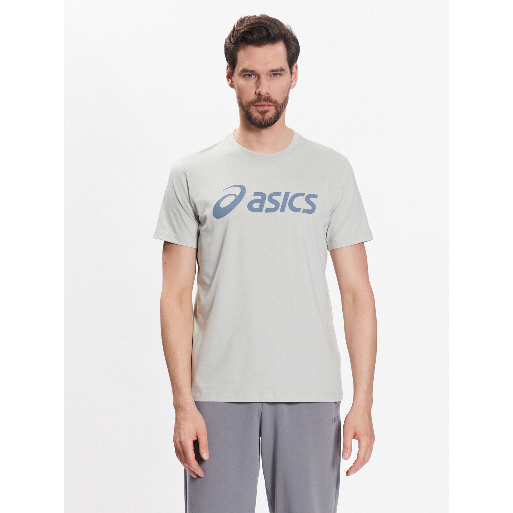 Asics T-Shirt Big Logo 2031A978 Zelená Regular Fit - Pepit.cz