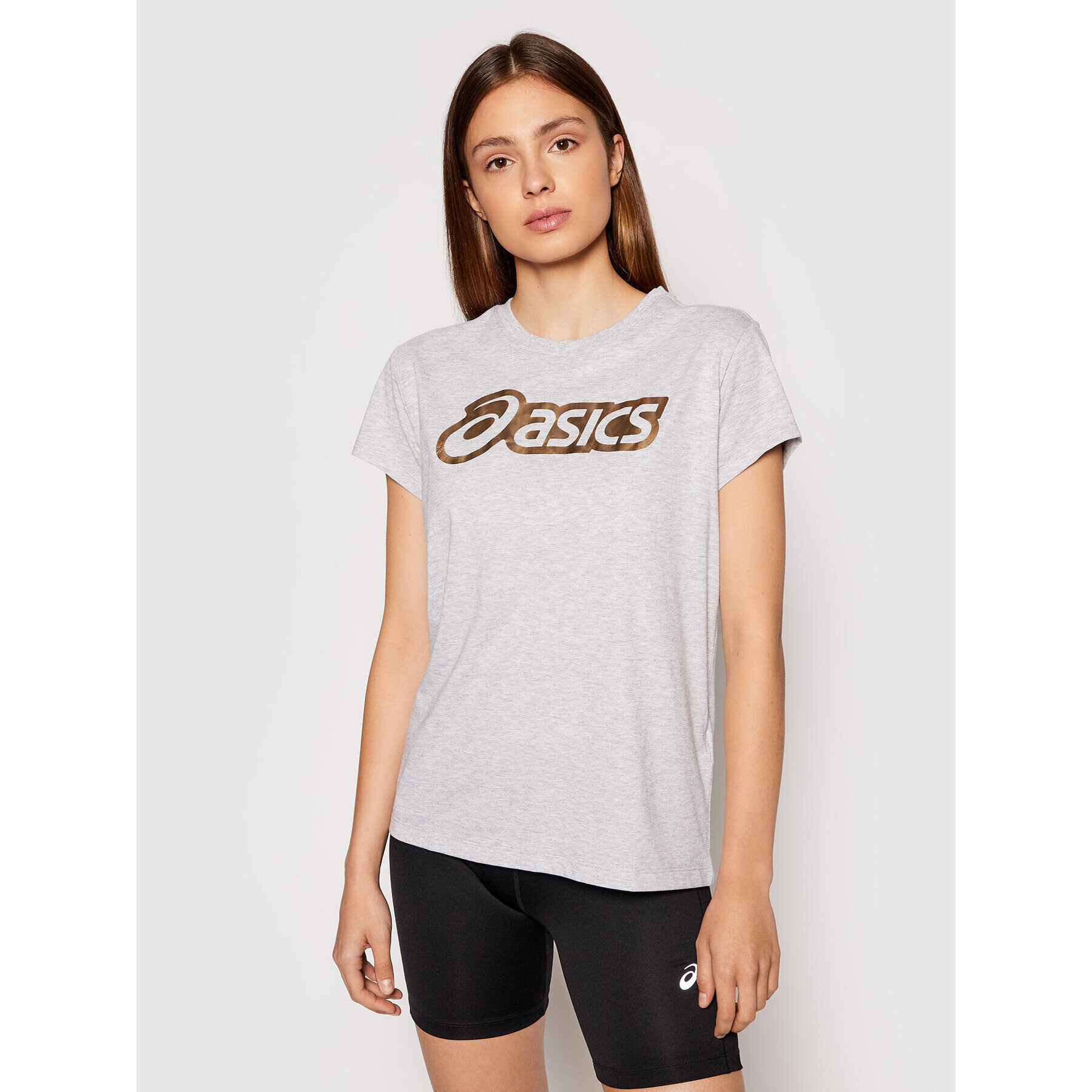 Asics T-Shirt Logo Graphic 2032B406 Šedá Regular Fit - Pepit.cz