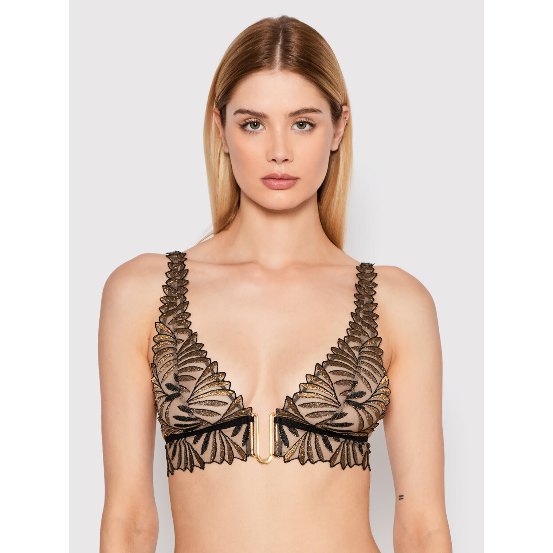 Aubade Podprsenka Bralette IRIS VAN HERPEN Sensory Illusion RC10B Zlatá - Pepit.cz