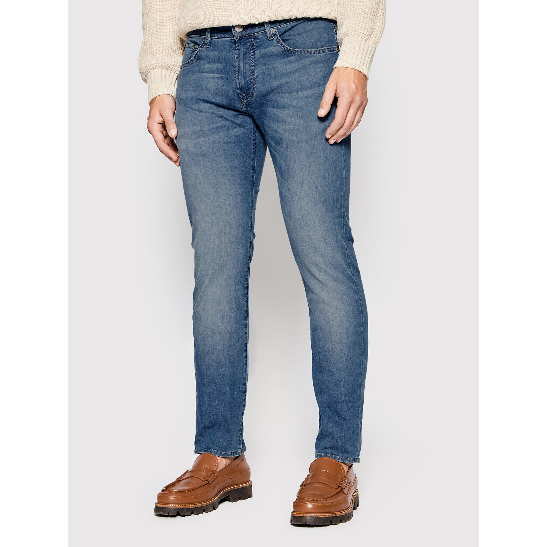 Baldessarini Jeansy John B1 16511/000/1439 Modrá Slim Fit - Pepit.cz