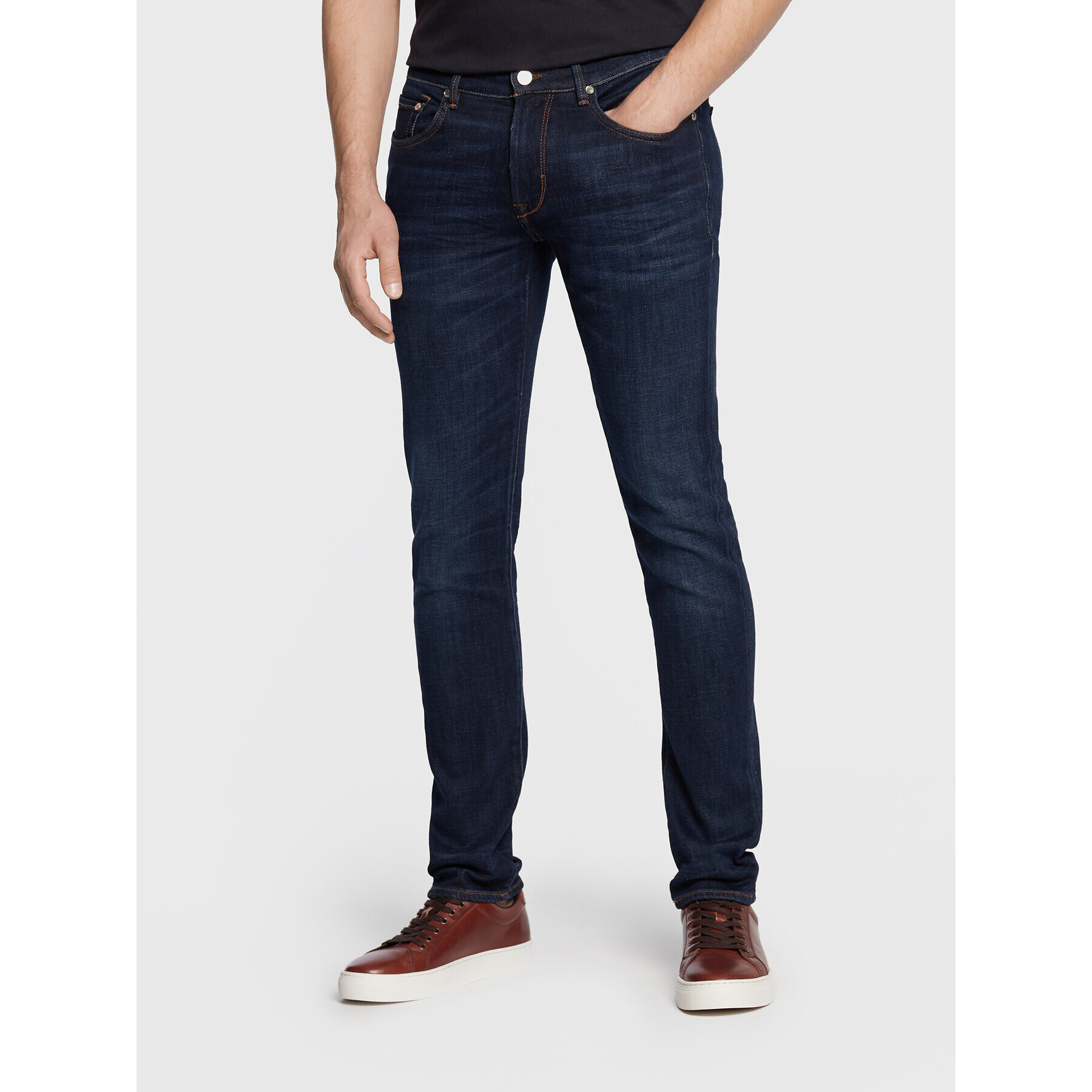 Baldessarini Jeansy John B1 16511/000/1475 Tmavomodrá Slim Fit - Pepit.cz