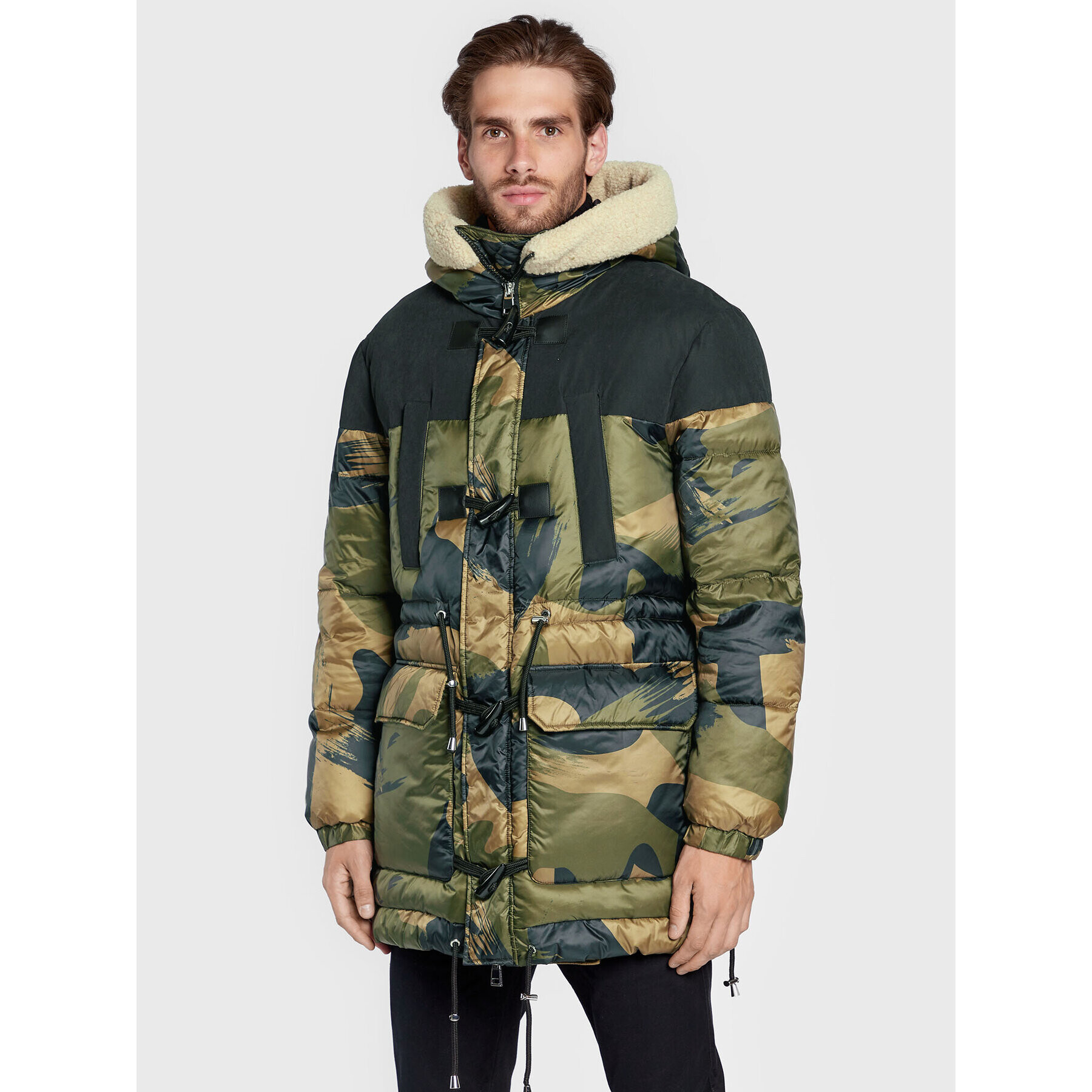 Baldessarini Parka Huckle B2 50054/000/4047 Zelená Regular Fit - Pepit.cz