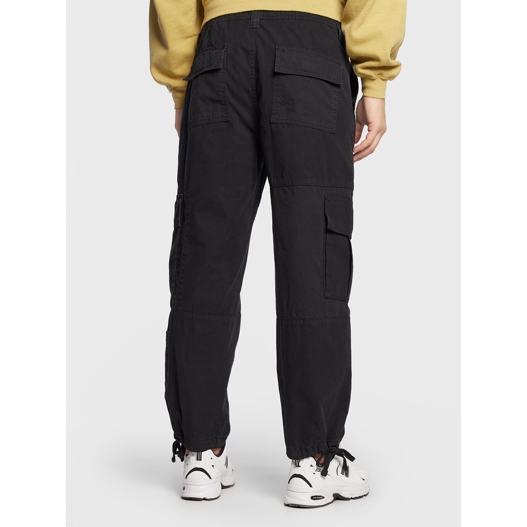 BDG Urban Outfitters Kalhoty z materiálu 74133414 Černá Relaxed Fit - Pepit.cz