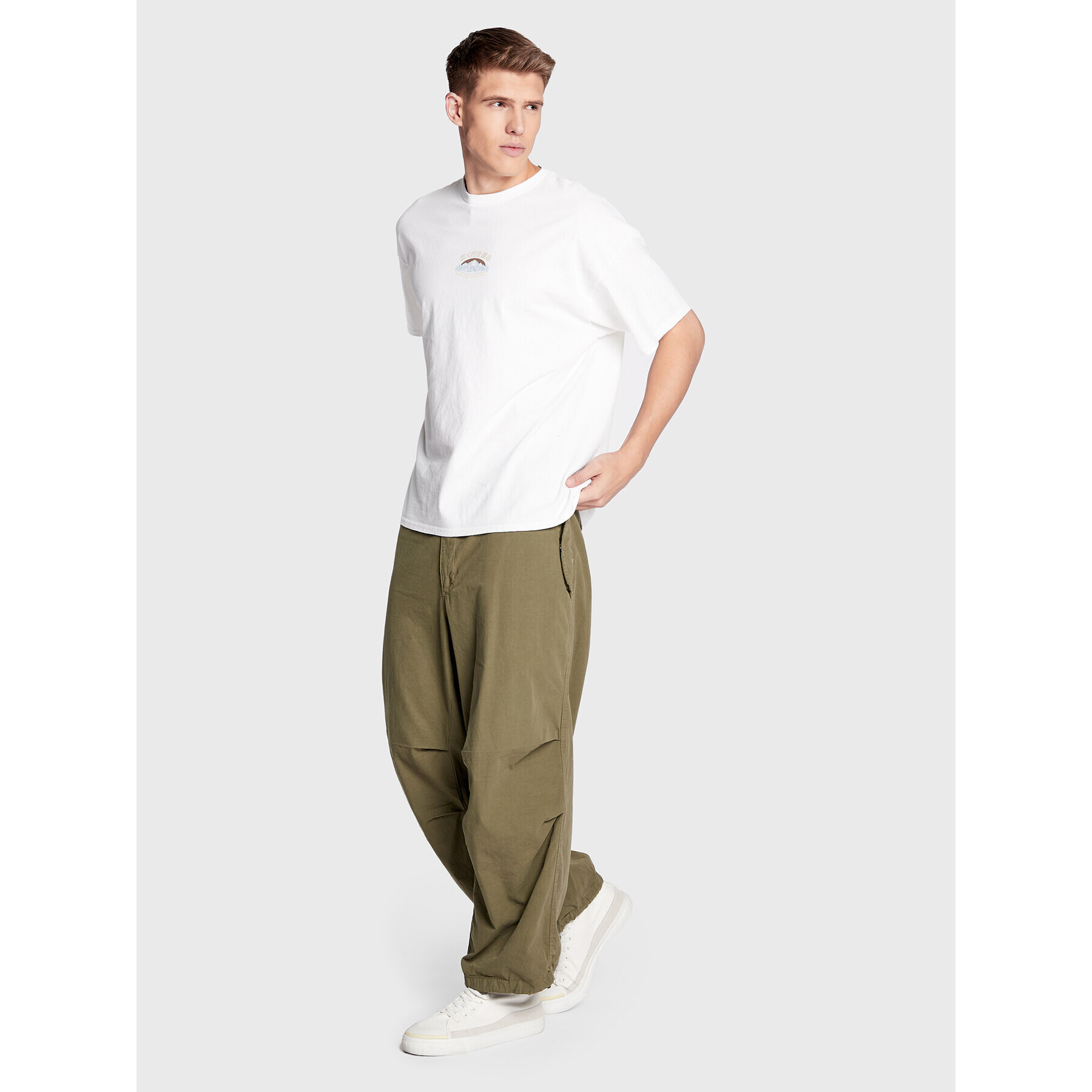 BDG Urban Outfitters Kalhoty z materiálu 75335752 Khaki Baggy Fit - Pepit.cz