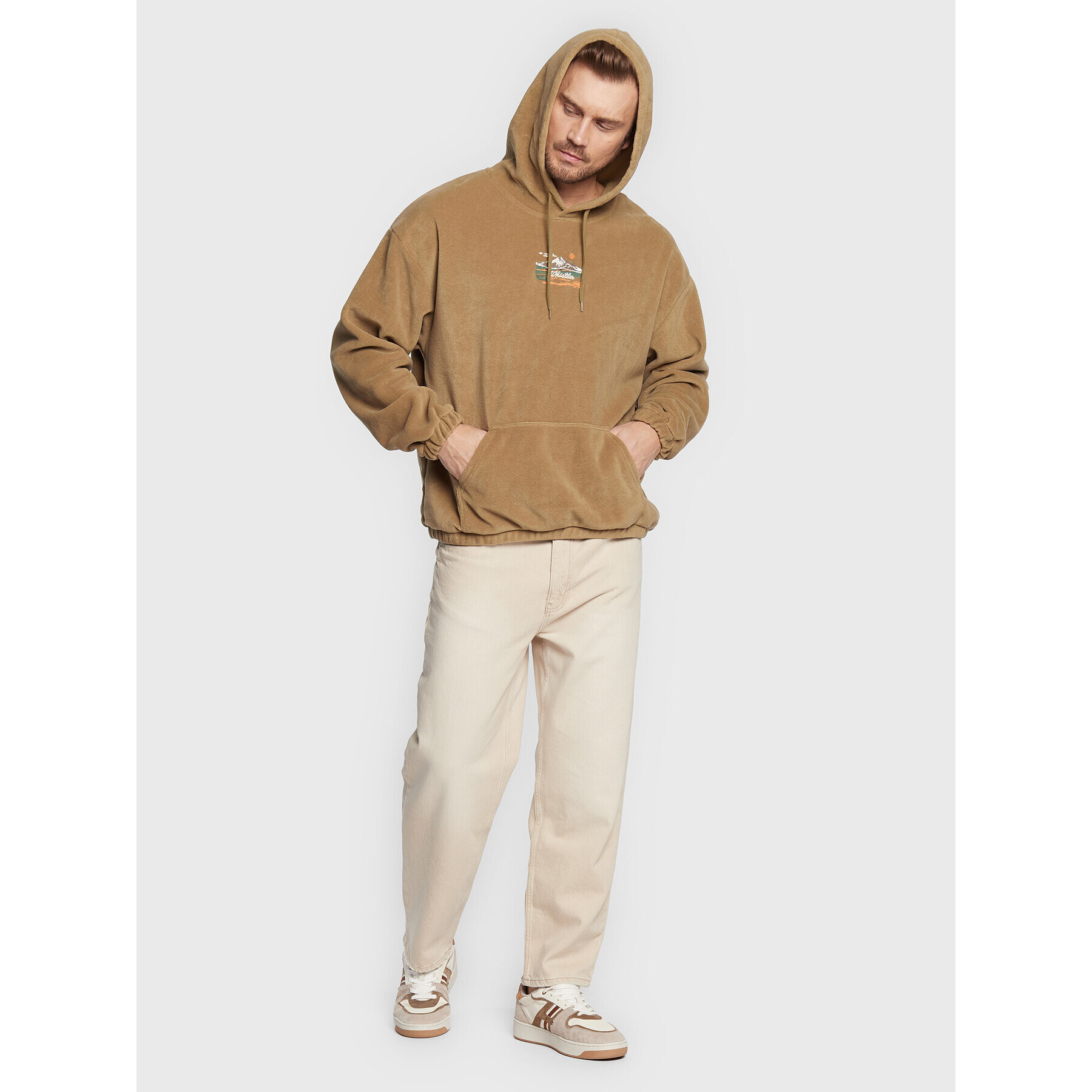 BDG Urban Outfitters Mikina 76135383 Hnědá Relaxed Fit - Pepit.cz