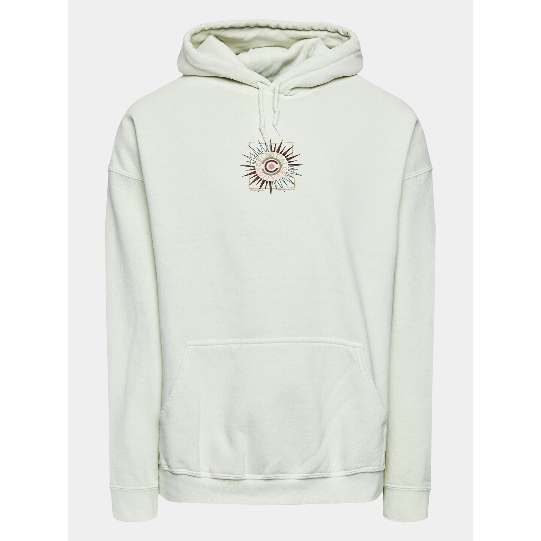 BDG Urban Outfitters Mikina Celestial Create Hood 77173664 Béžová Oversize - Pepit.cz