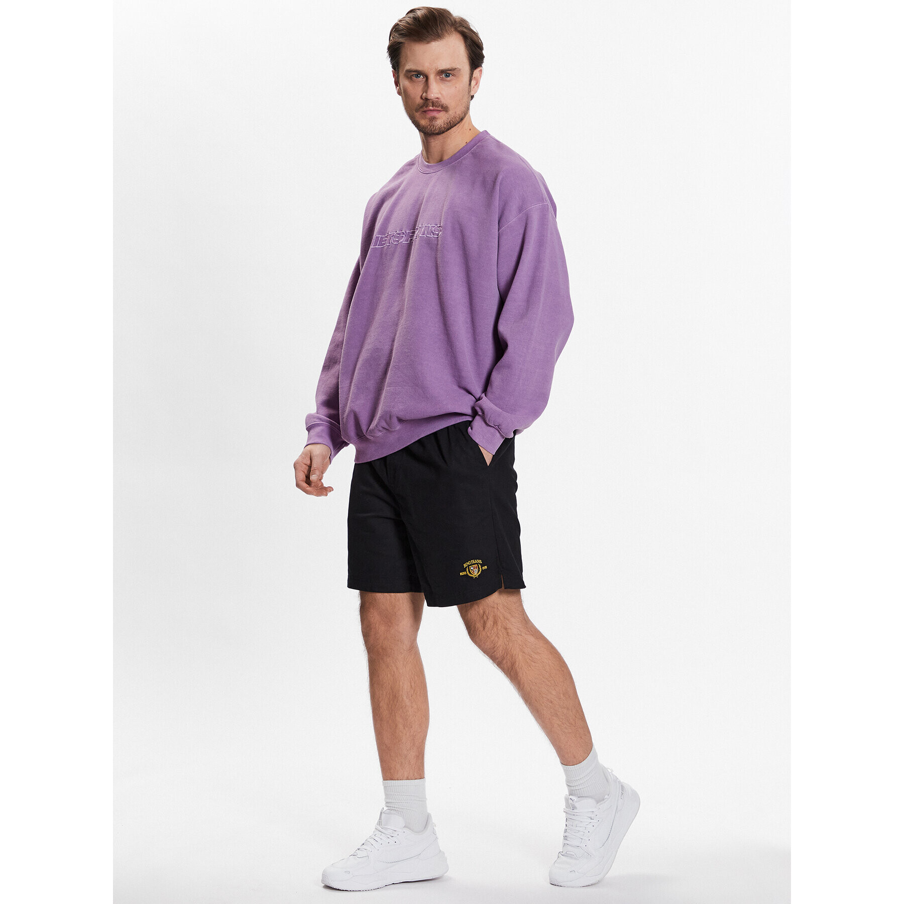 BDG Urban Outfitters Šortky z materiálu 76523299 Černá Regular Fit - Pepit.cz