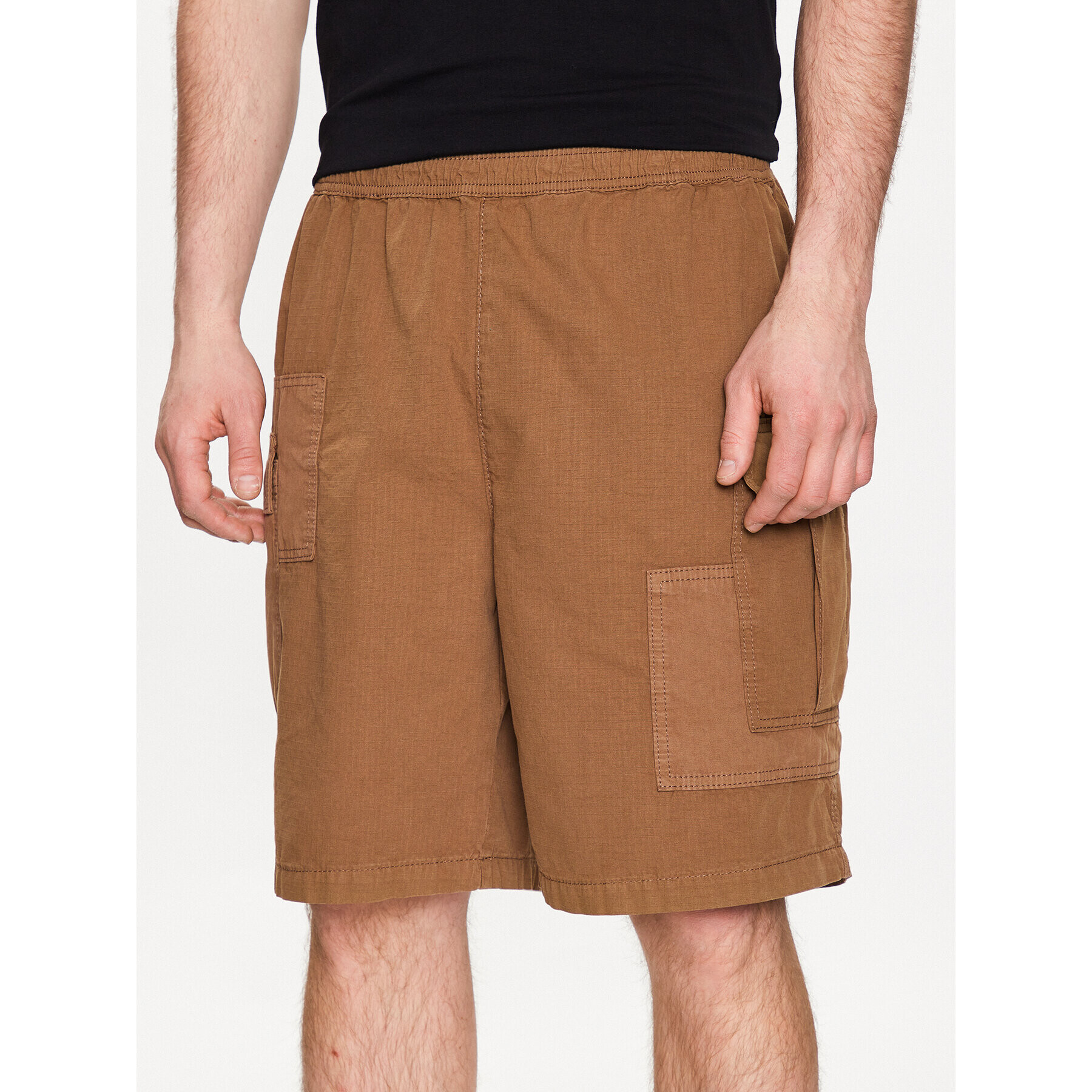 BDG Urban Outfitters Šortky z materiálu BDG RIPSTOP CARGO SHORT 76548387 Béžová Classic Fit - Pepit.cz