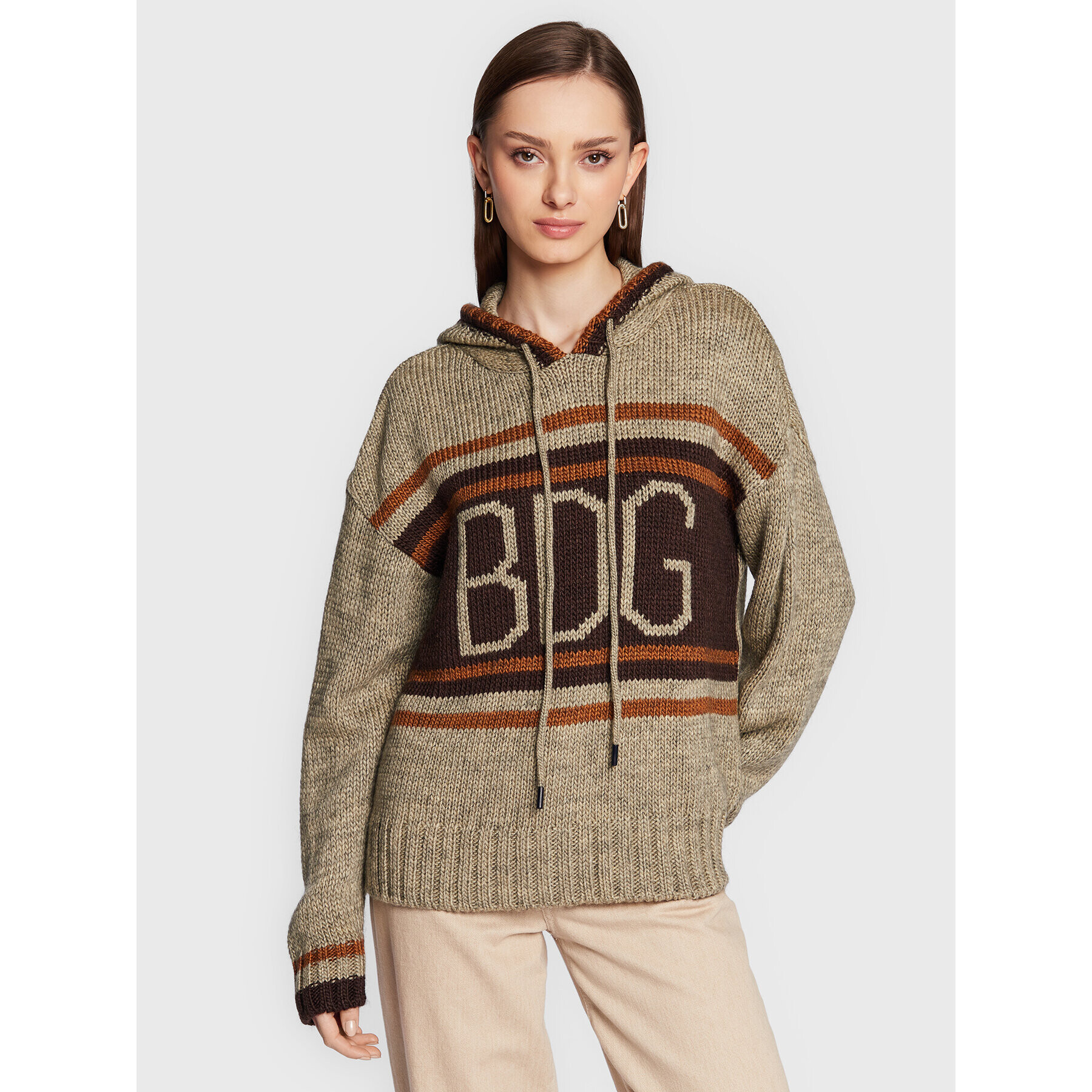 BDG Urban Outfitters Svetr 75438135 Béžová Regular Fit - Pepit.cz