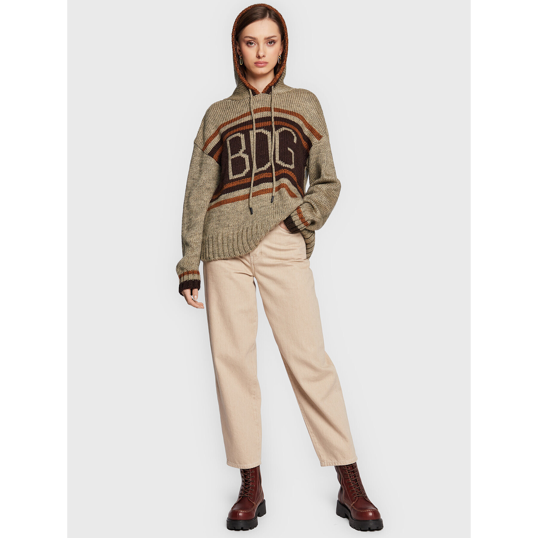 BDG Urban Outfitters Svetr 75438135 Béžová Regular Fit - Pepit.cz