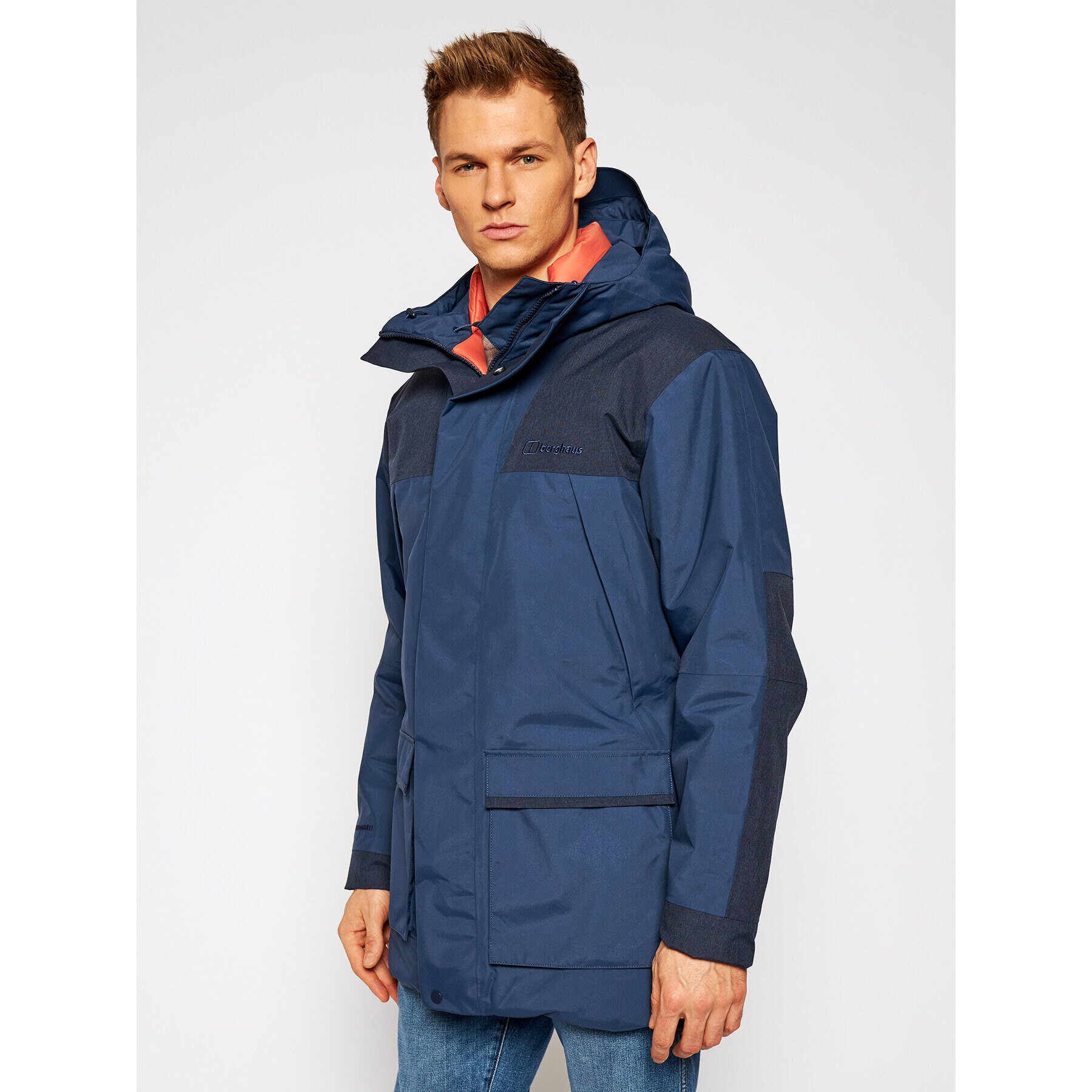 Berghaus Parka Breccan 4A000927FA9 Tmavomodrá Regular Fit - Pepit.cz