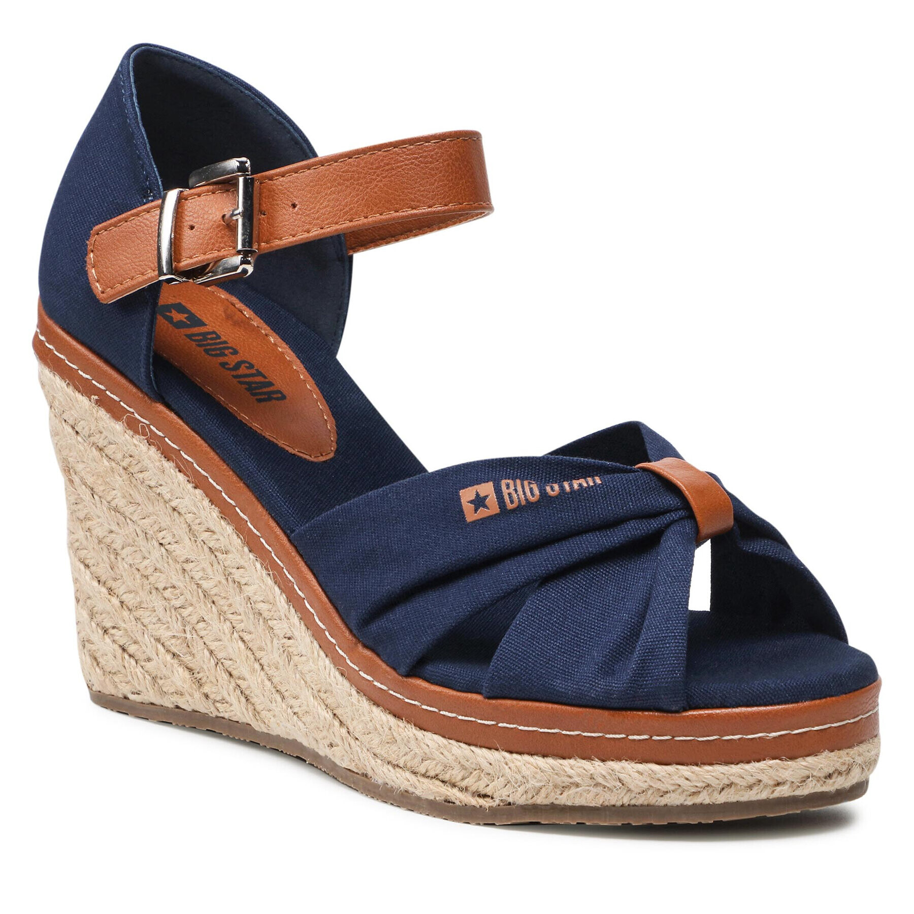 Big Star Shoes Espadrilky JJ274938 Tmavomodrá - Pepit.cz