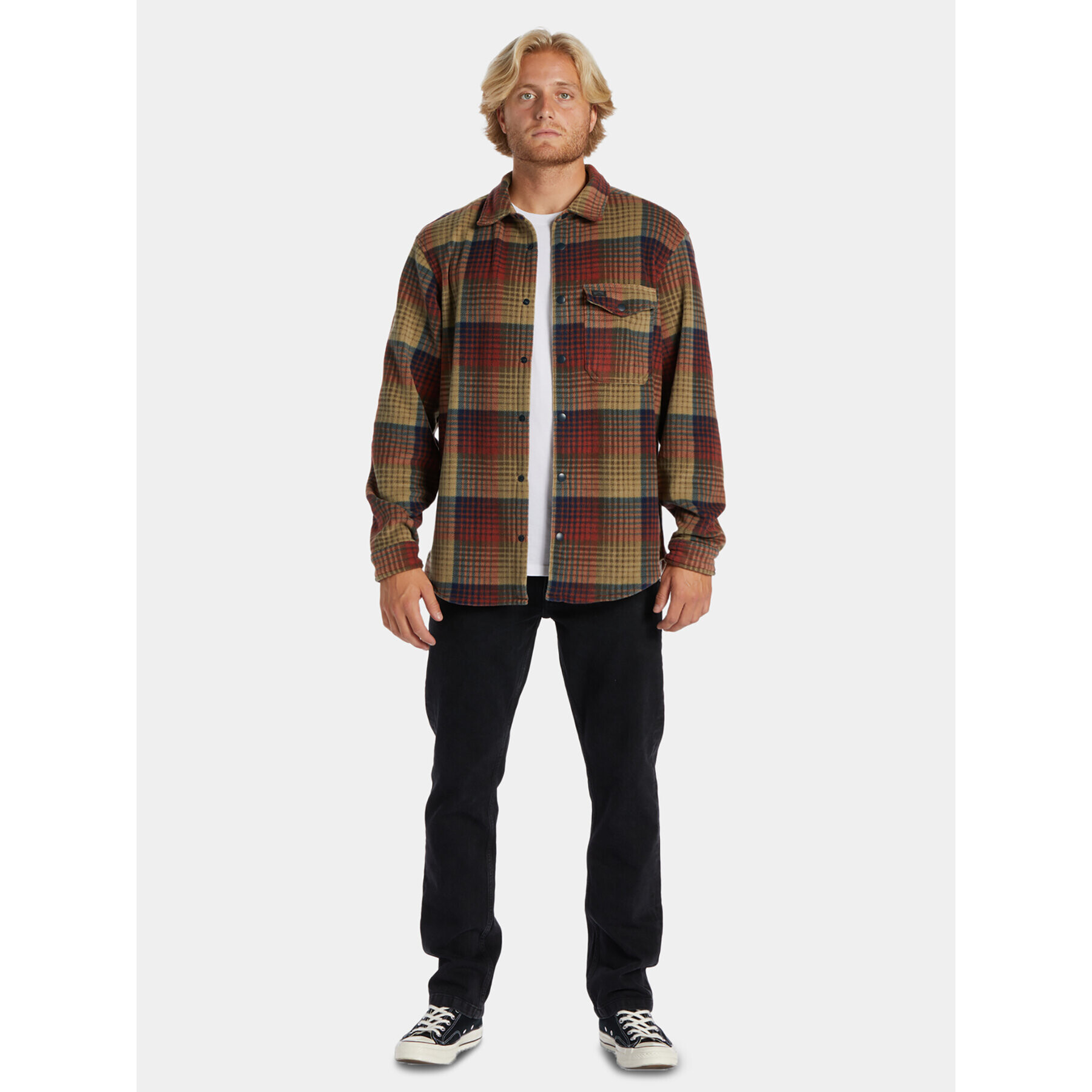 Billabong Bunda pro přechodné období Furnace Flanell ABYFT00101 Hnědá Regular Fit - Pepit.cz