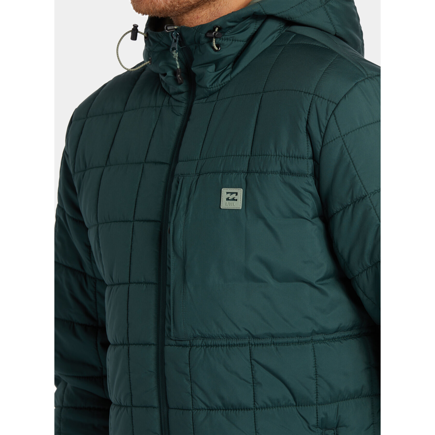 Billabong Vatovaná bunda Journey Puffer ABYJK00162 Zelená Regular Fit - Pepit.cz