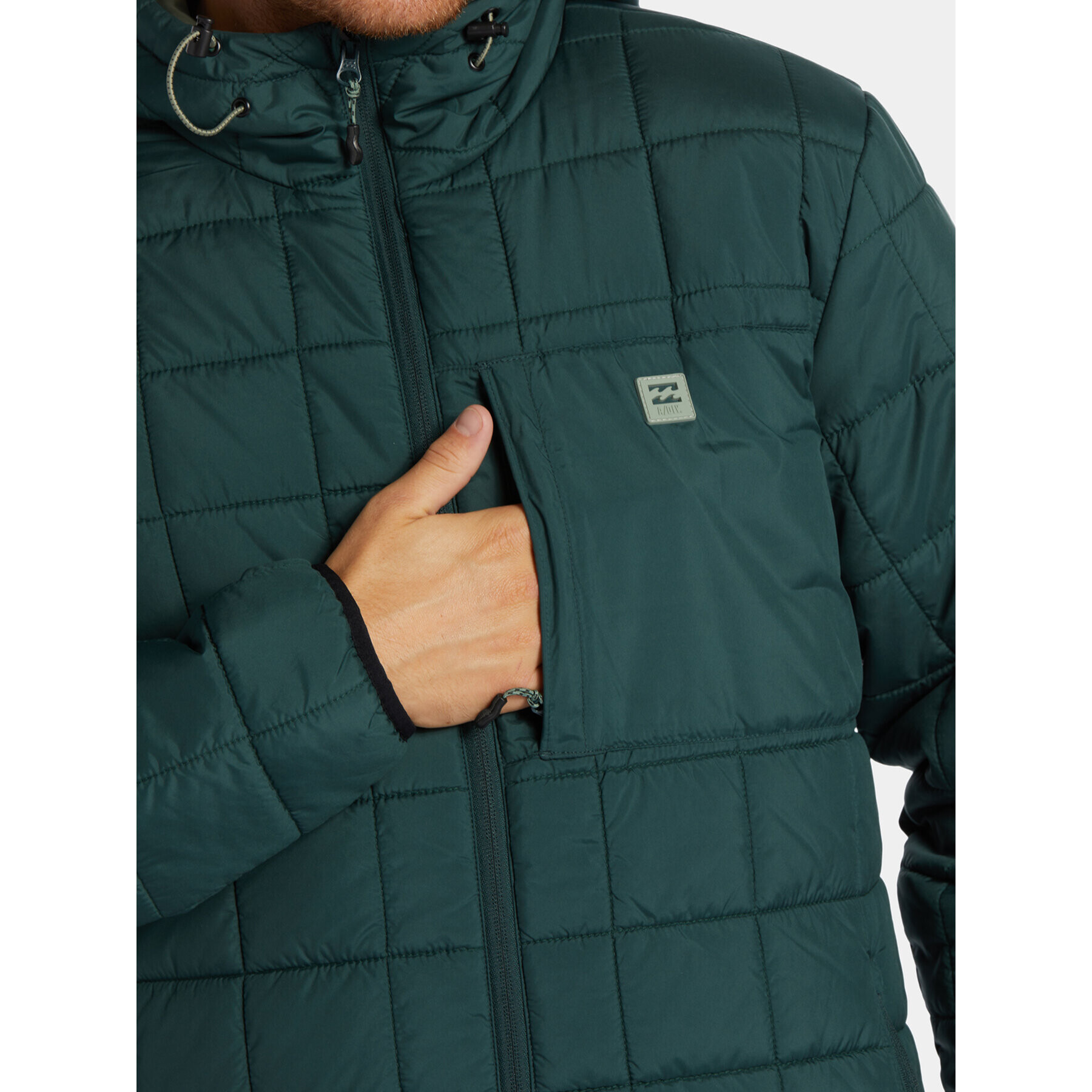 Billabong Vatovaná bunda Journey Puffer ABYJK00162 Zelená Regular Fit - Pepit.cz