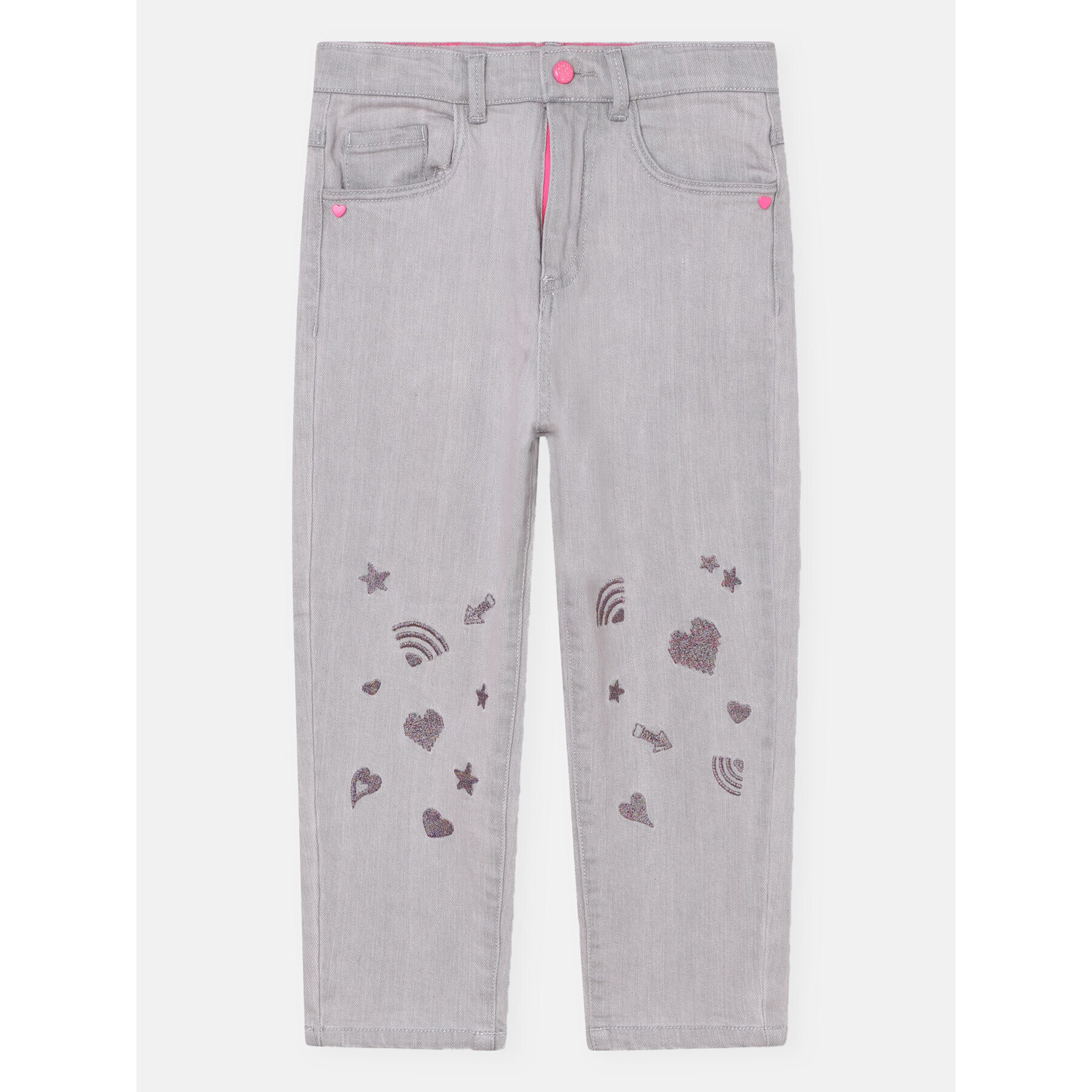 Billieblush Jeansy U14680 Šedá Mom Fit - Pepit.cz