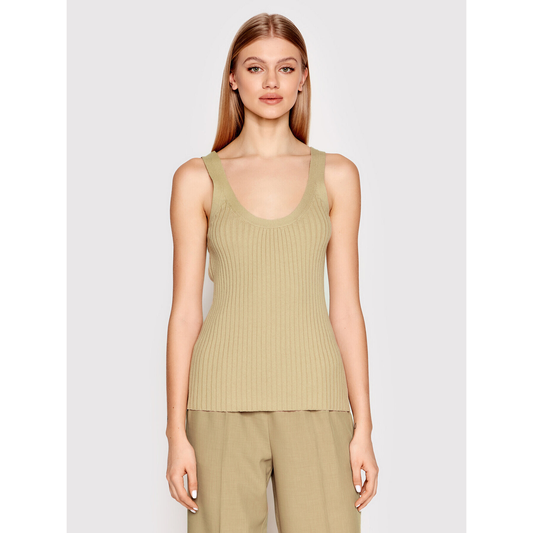 Birgitte Herskind Top Carter 4326853 Béžová Straight Fit - Pepit.cz