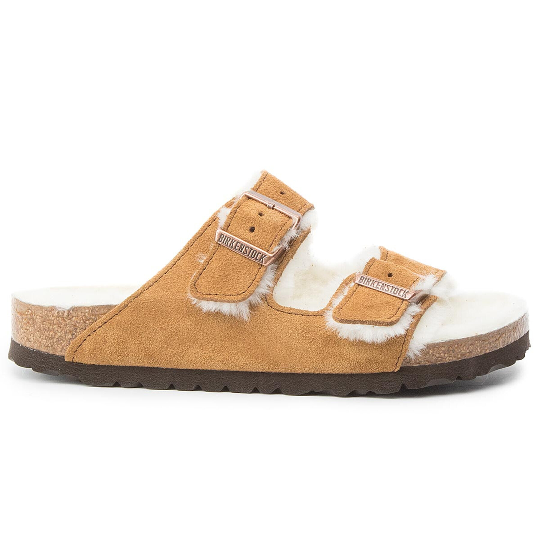 Birkenstock Bačkory Arizona Fur 1001135 Hnědá - Pepit.cz