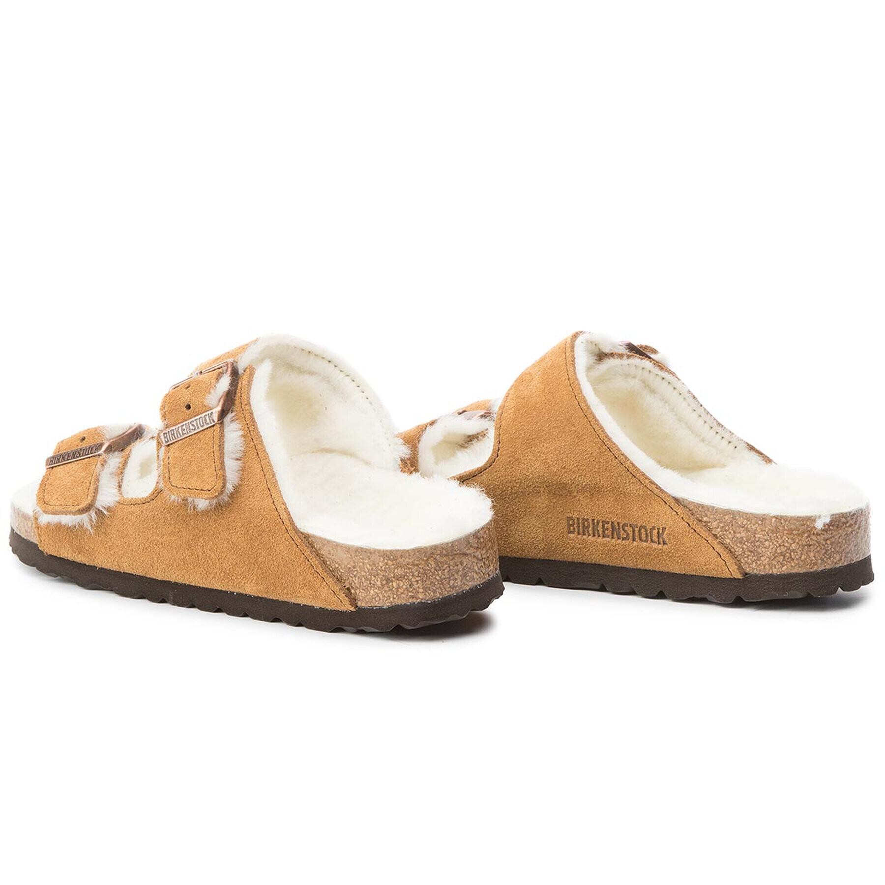 Birkenstock Bačkory Arizona Fur 1001135 Hnědá - Pepit.cz