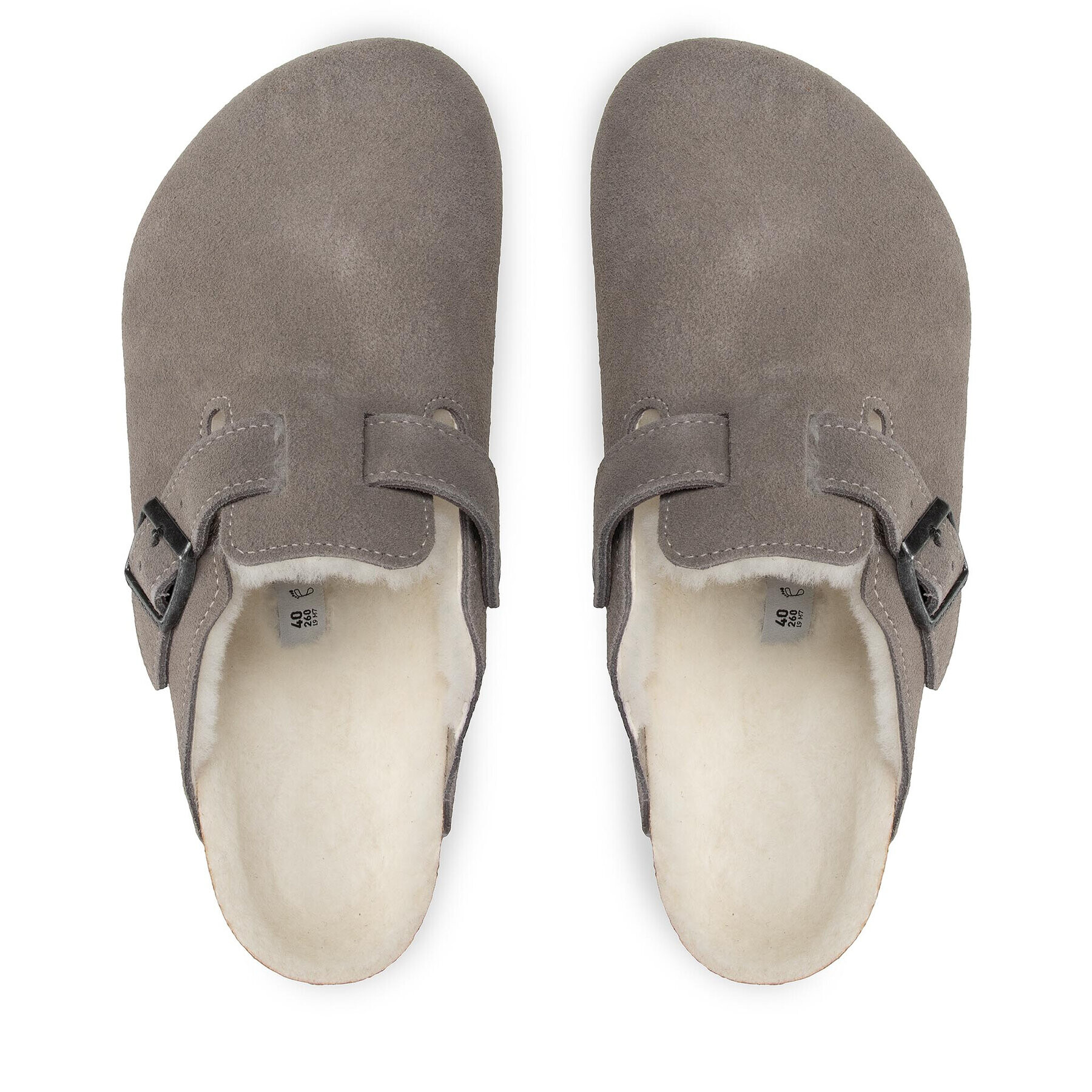 Birkenstock Bačkory Boston 1017650 Šedá - Pepit.cz