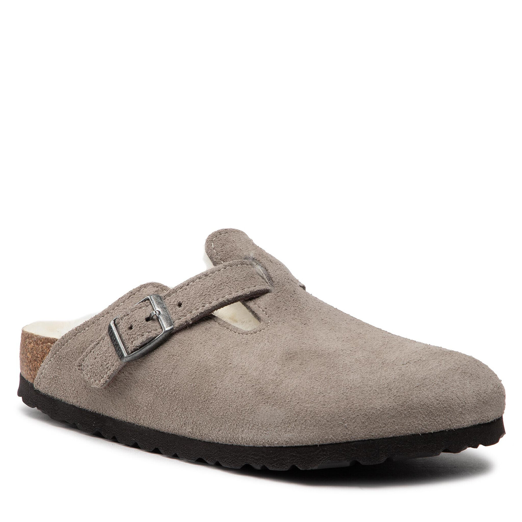 Birkenstock Bačkory Boston Vl/ Shearling 1017651 Šedá - Pepit.cz