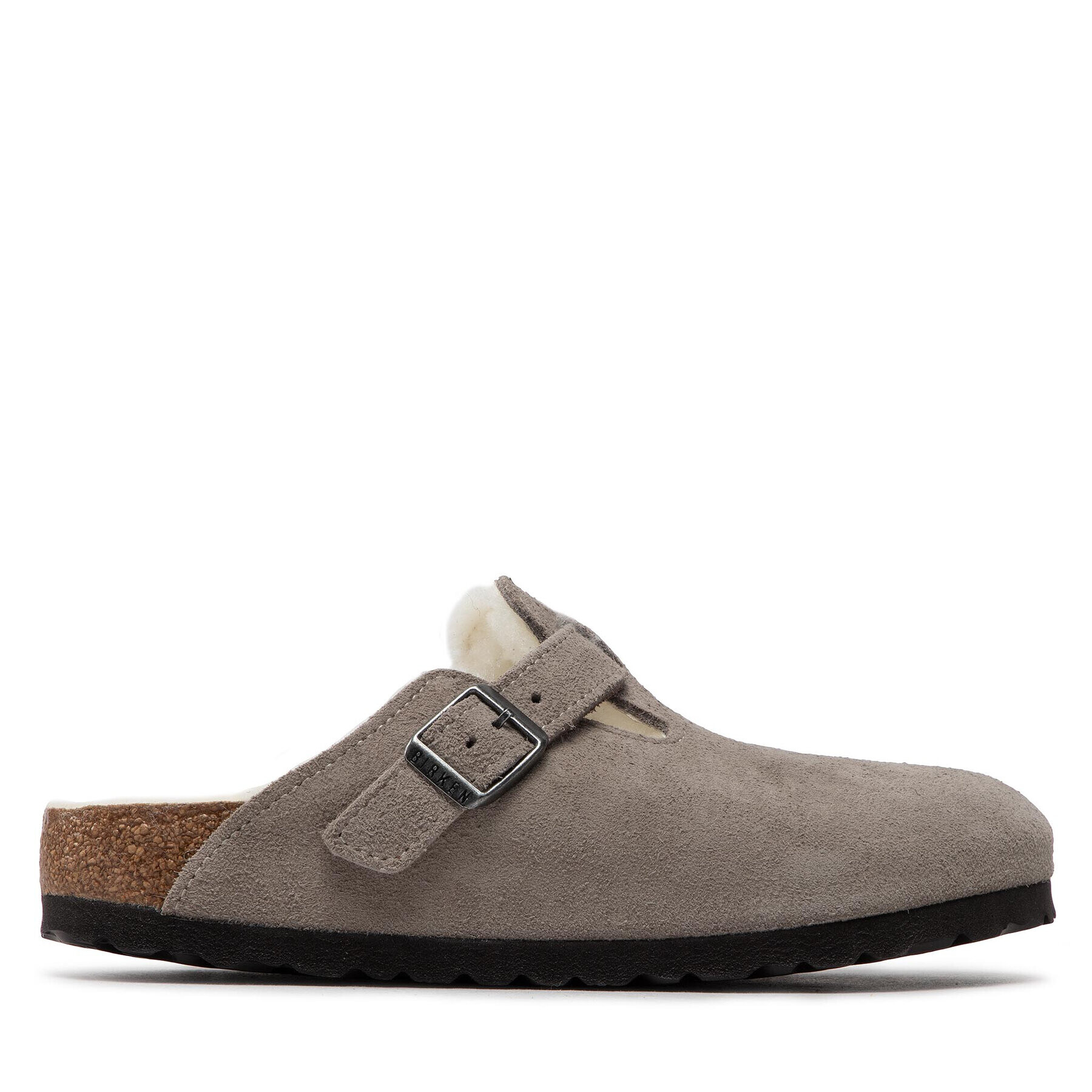 Birkenstock Bačkory Boston Vl/ Shearling 1017651 Šedá - Pepit.cz