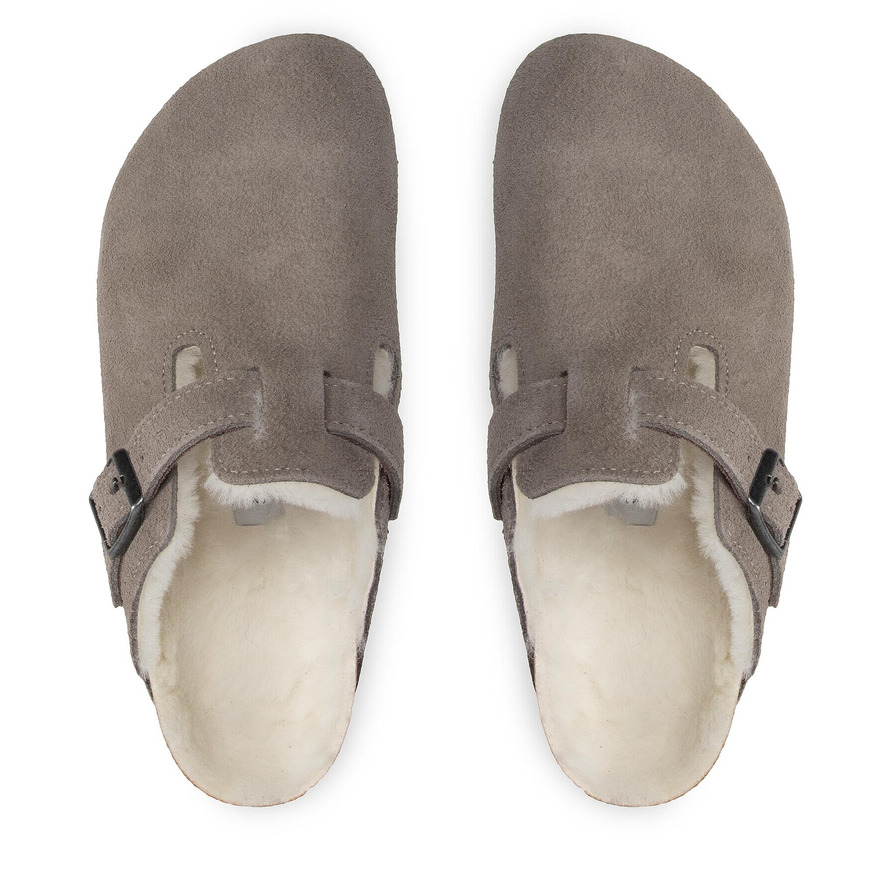 Birkenstock Bačkory Boston Vl/ Shearling 1017651 Šedá - Pepit.cz