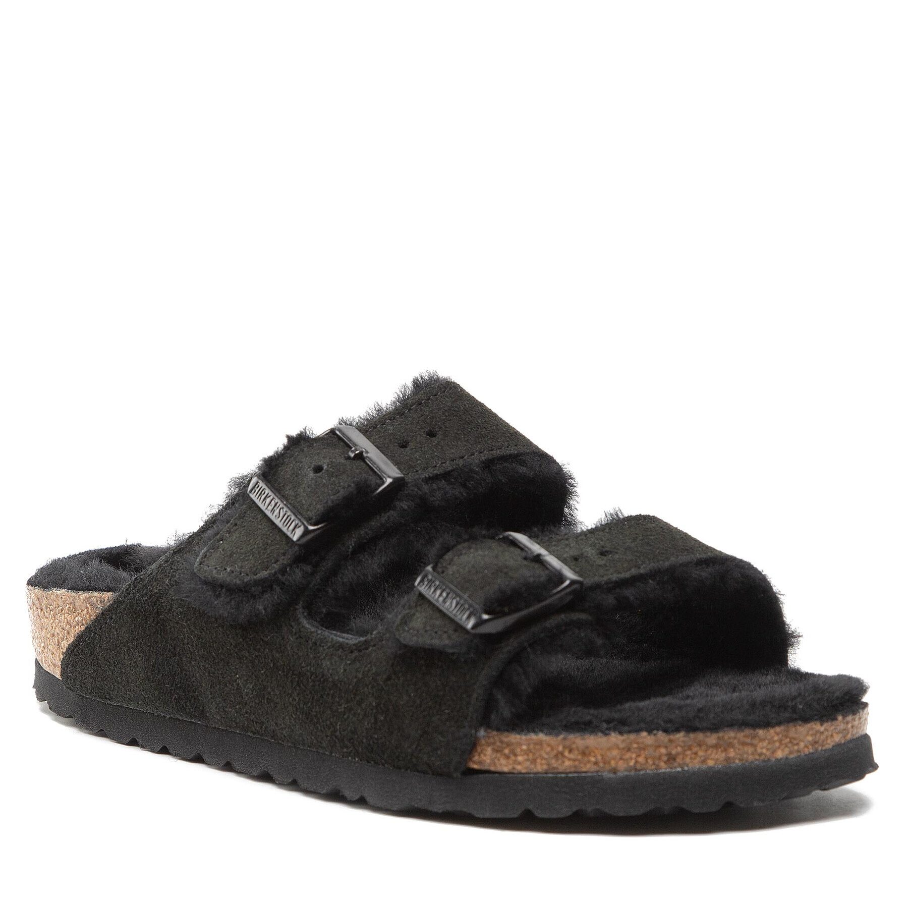 Birkenstock Nazouváky Arizona Shearling 0752663 Černá - Pepit.cz