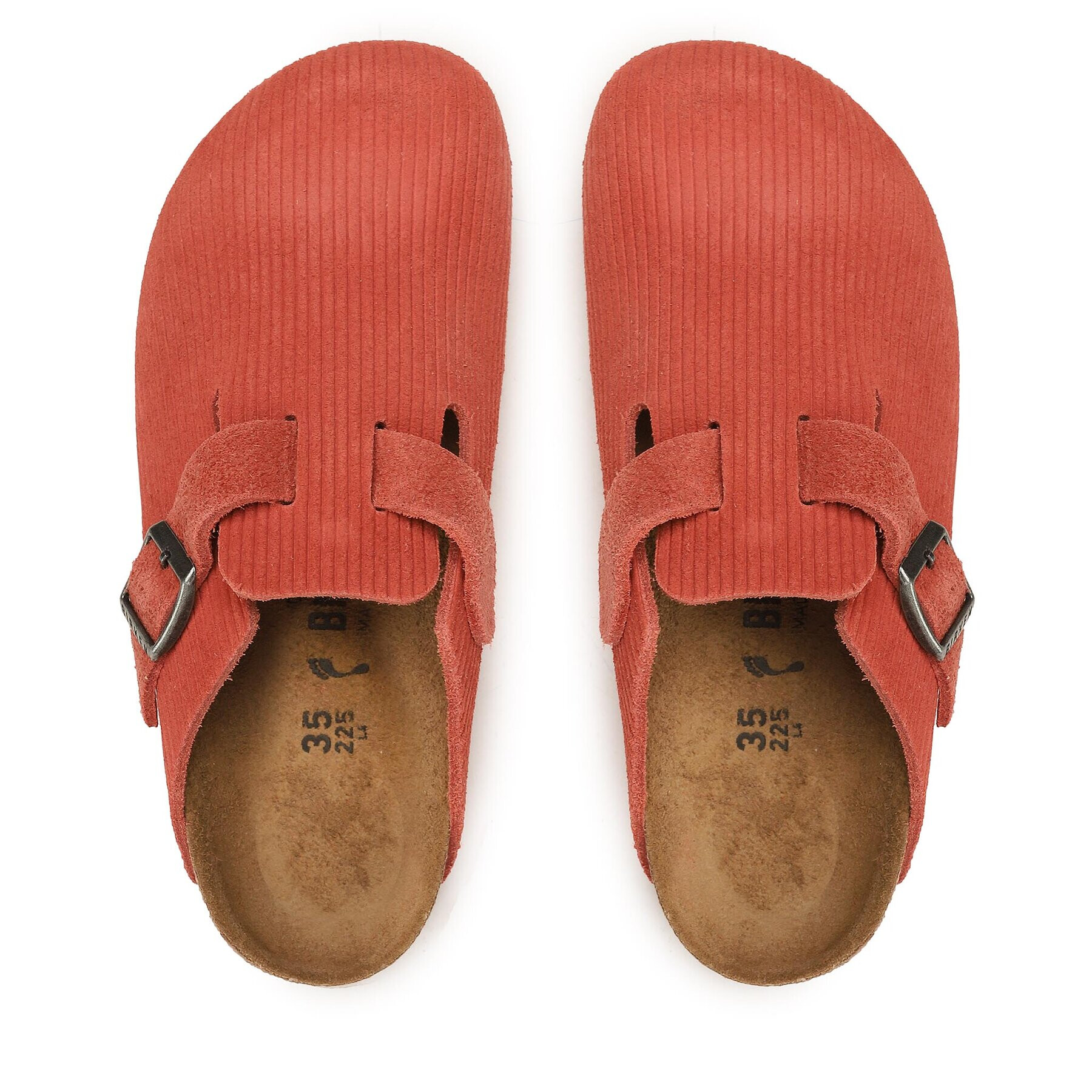 Birkenstock Nazouváky Boston 1025689 Červená - Pepit.cz