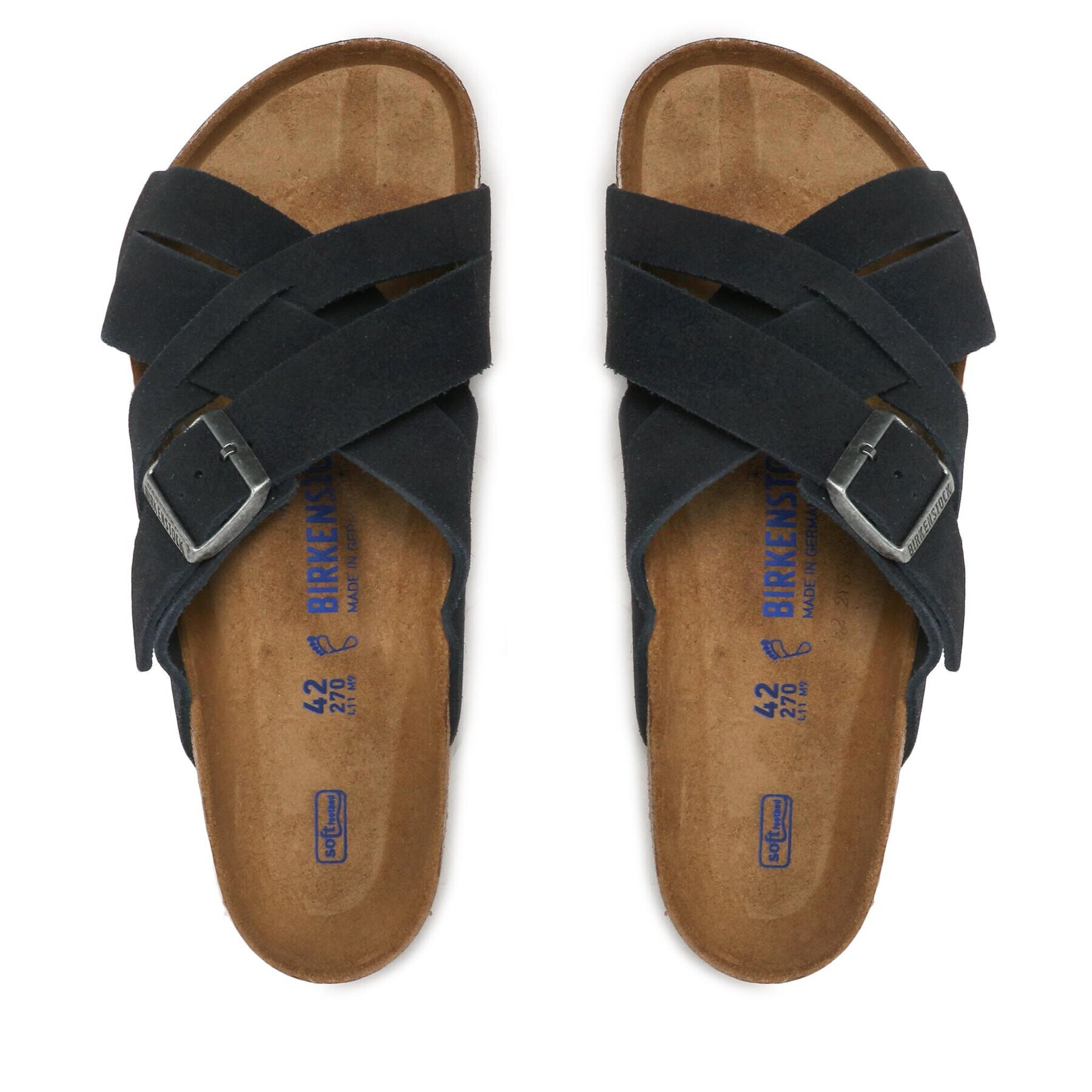 Birkenstock Nazouváky Lugano 1020935 Tmavomodrá - Pepit.cz