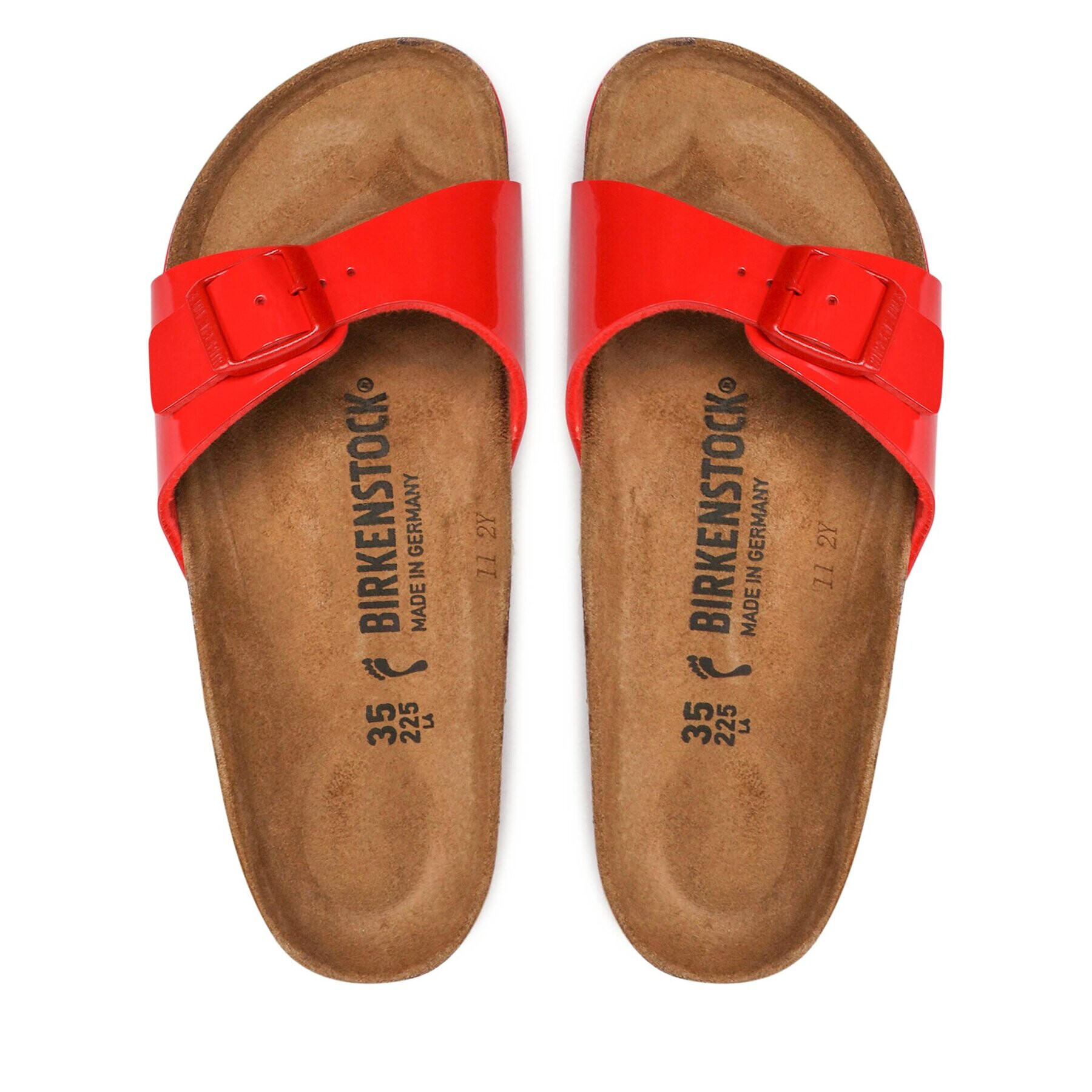 Birkenstock Nazouváky Madrid 1024111 Červená - Pepit.cz