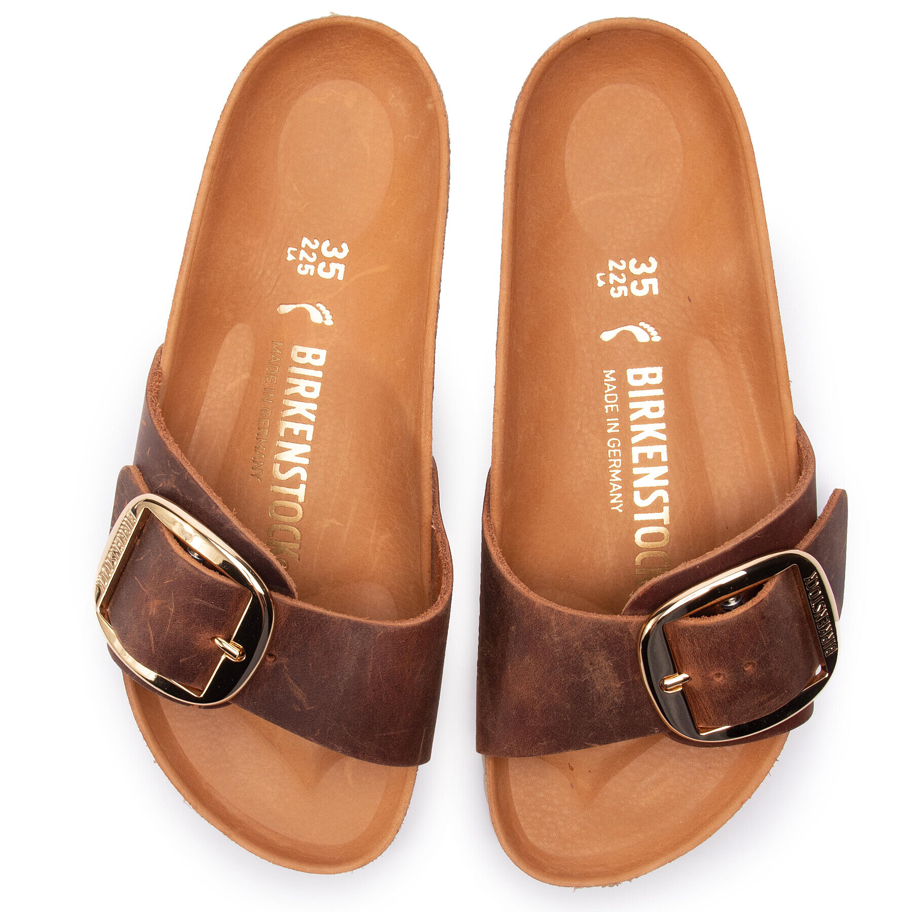 Birkenstock Nazouváky Madrid Big Buckle 1006525 Hnědá - Pepit.cz