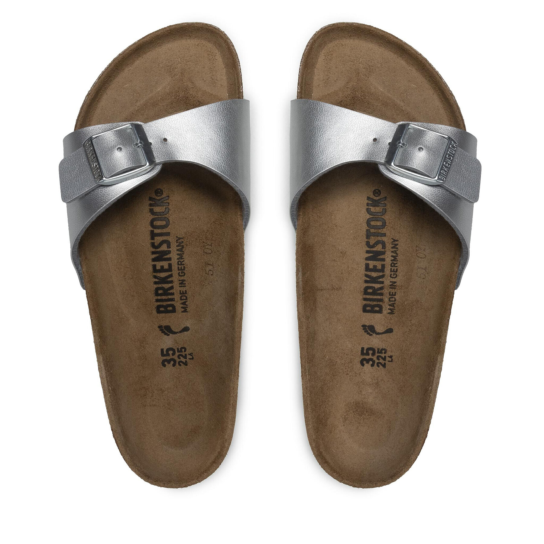 Birkenstock Nazouváky Madrid Bs 0040413 Stříbrná - Pepit.cz