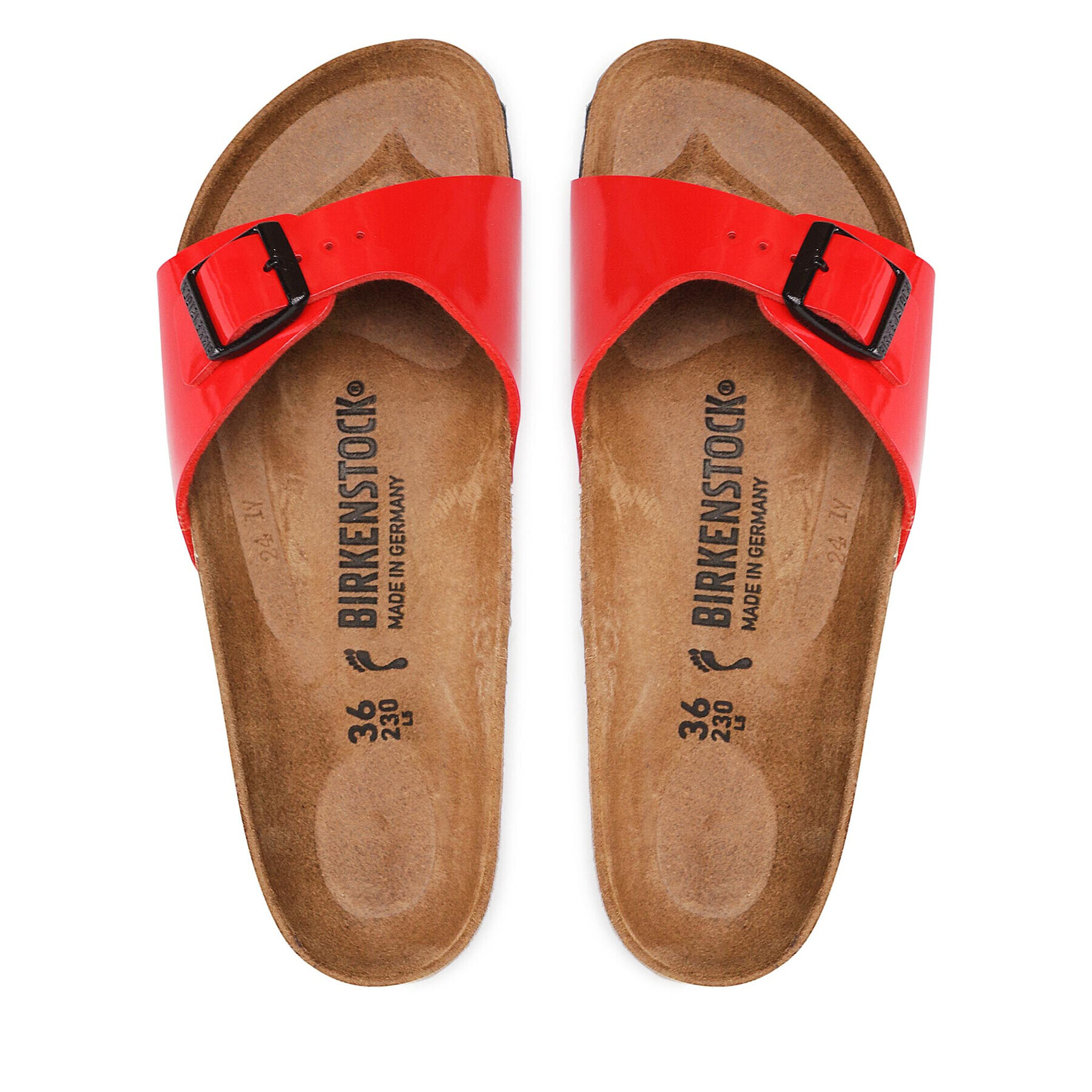 Birkenstock Nazouváky Madrid Bs 1019460 Červená - Pepit.cz