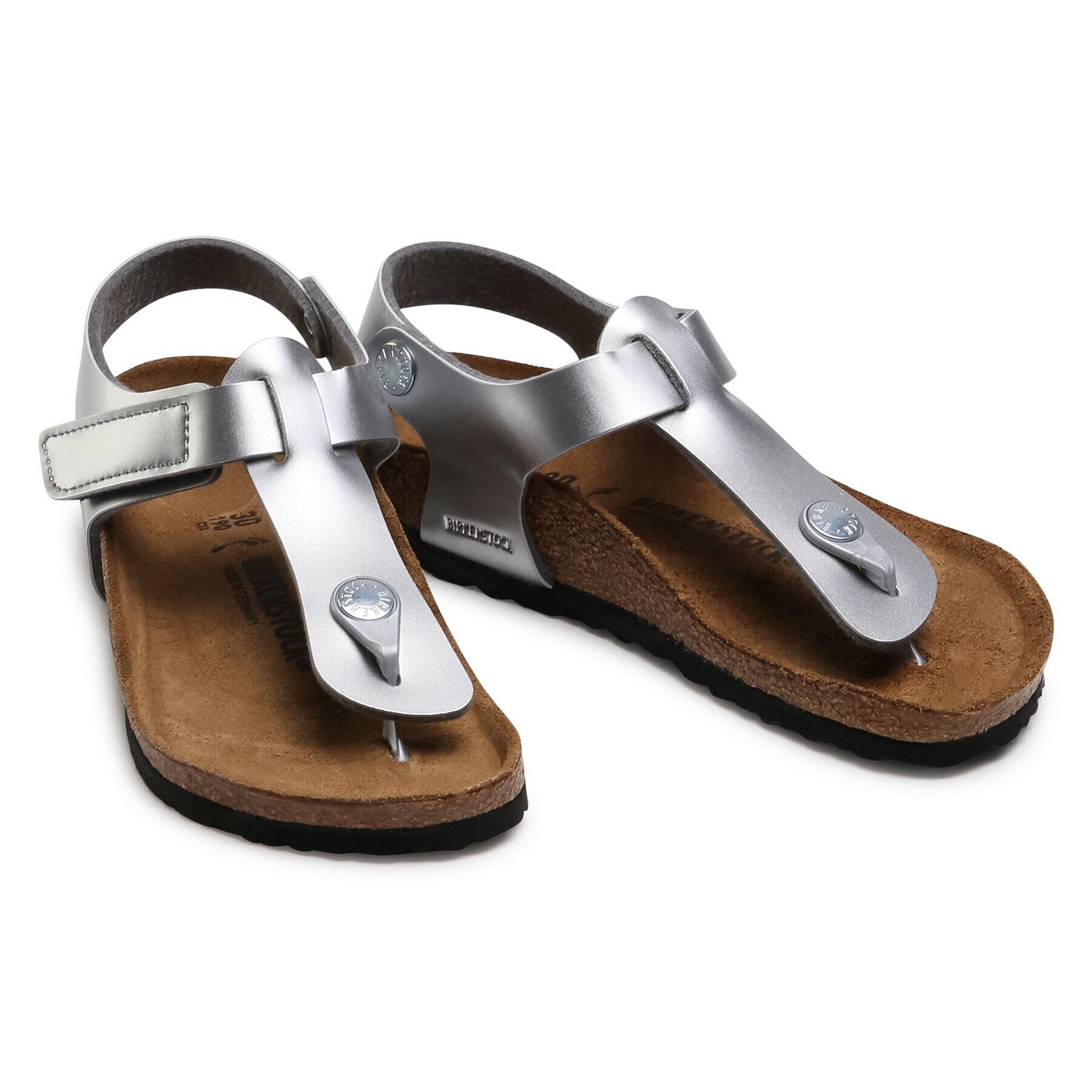 Birkenstock Sandály Kairo Hl Kids 1019167 Stříbrná - Pepit.cz