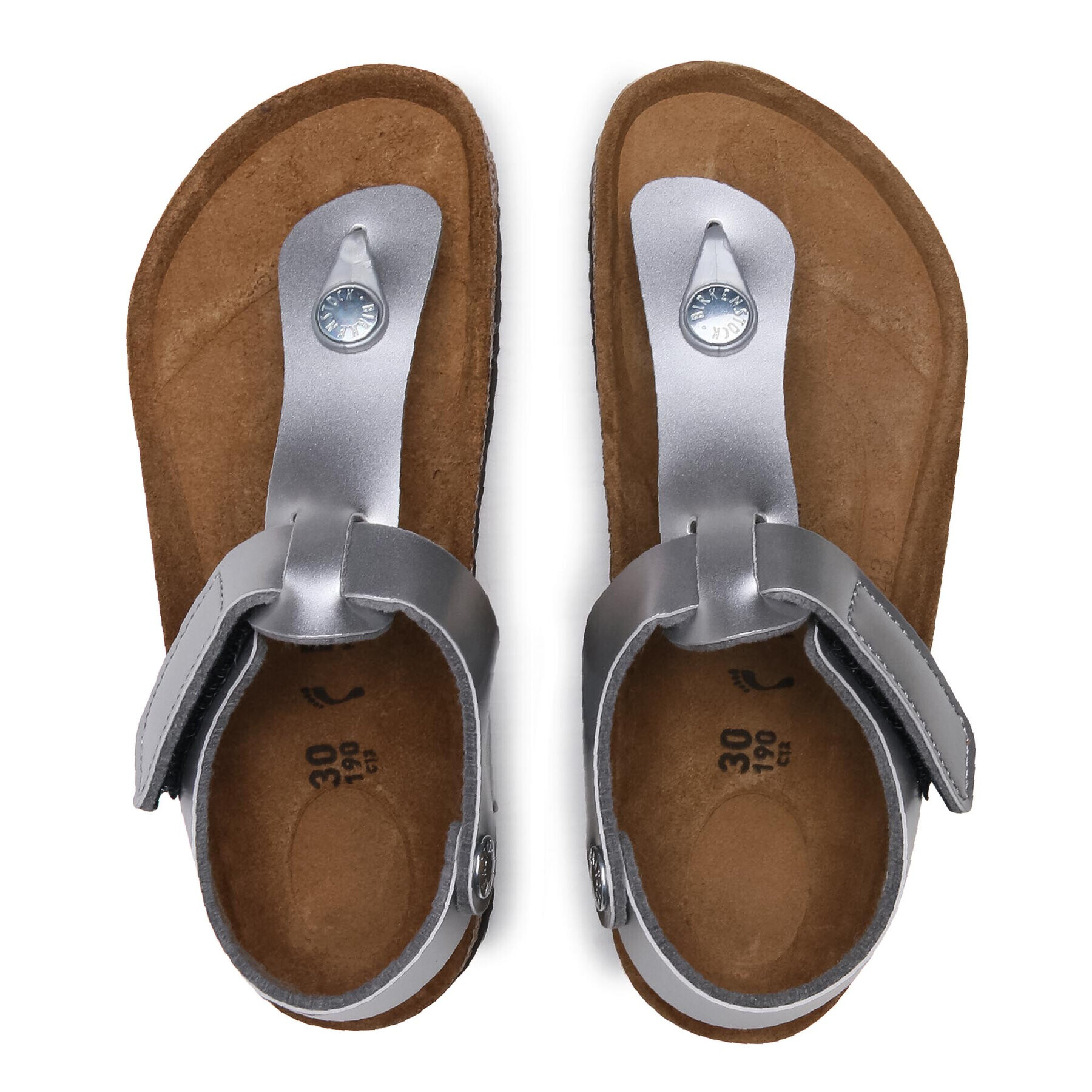 Birkenstock Sandály Kairo Hl Kids 1019167 Stříbrná - Pepit.cz