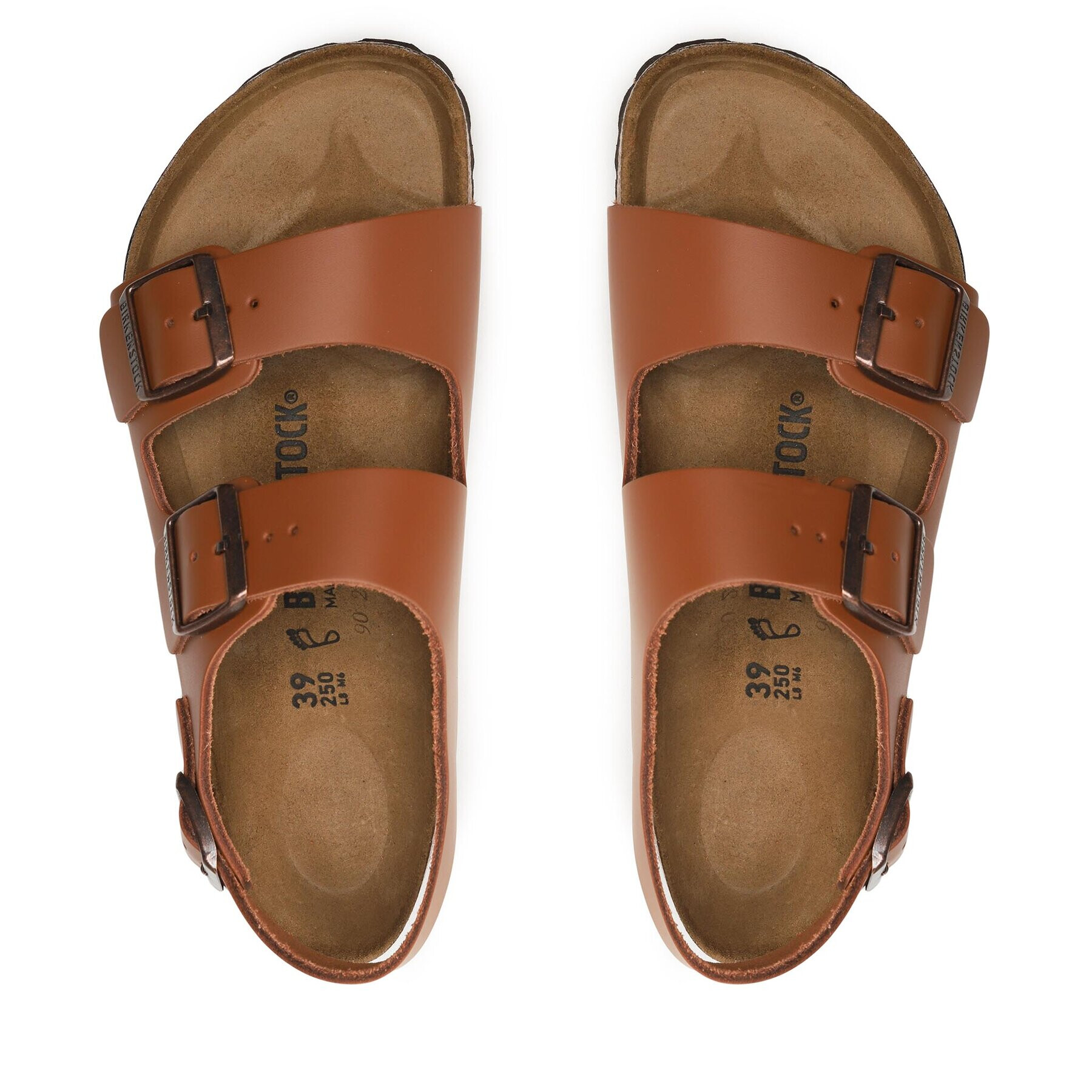 Birkenstock Sandály Milano 1019066 Hnědá - Pepit.cz