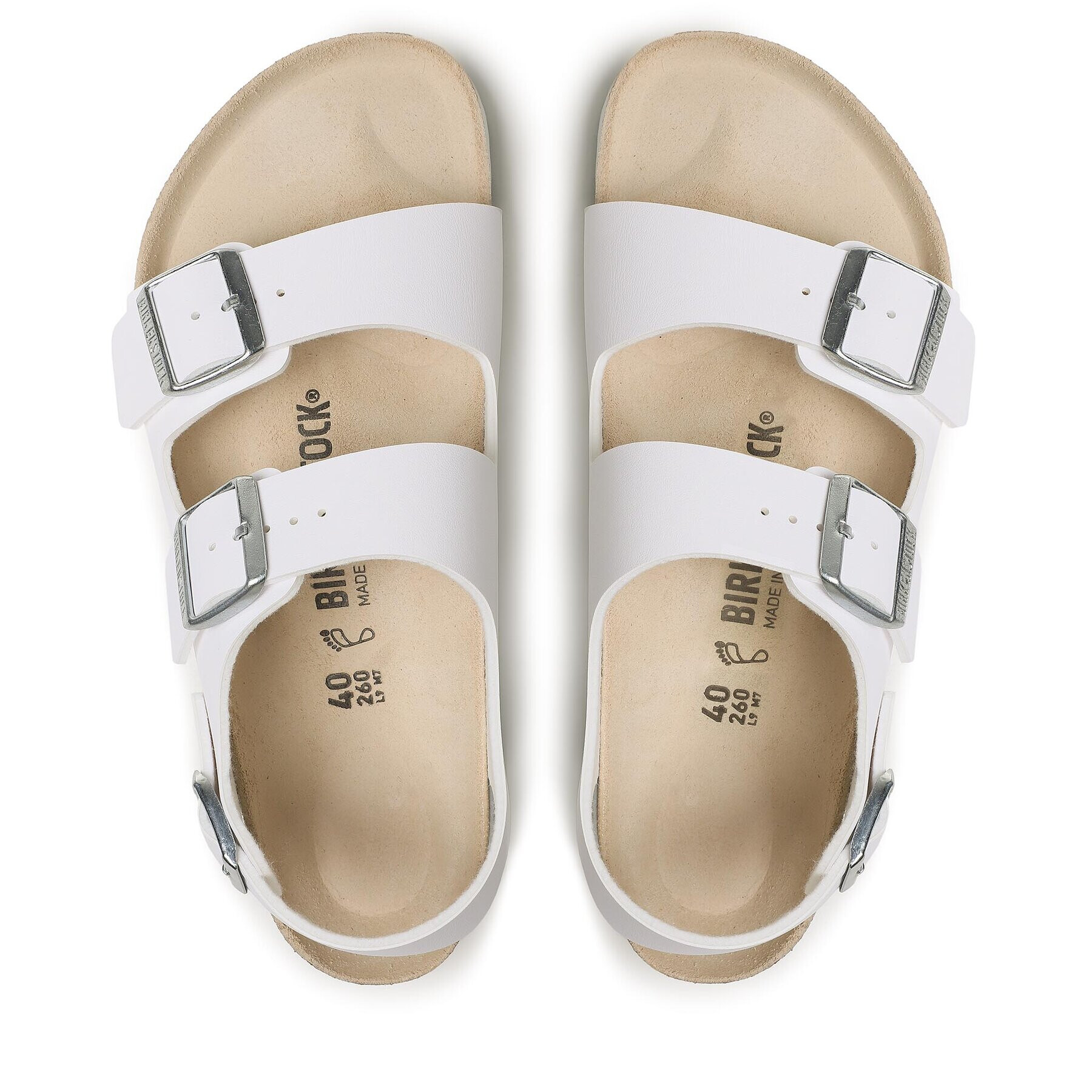 Birkenstock Sandály Milano 34731 Bílá - Pepit.cz