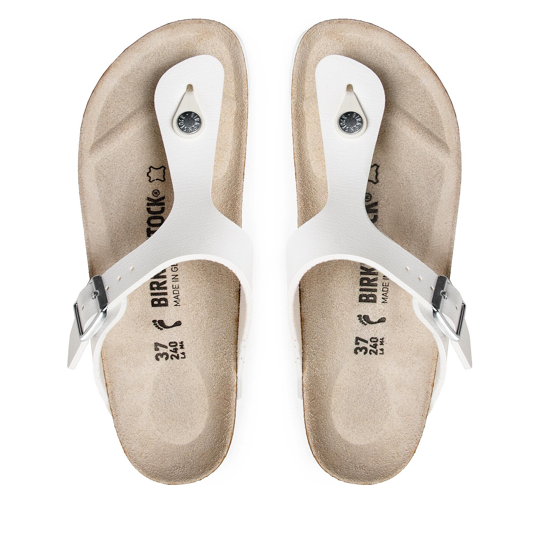 Birkenstock Žabky Gizeh 0043733 Bílá - Pepit.cz