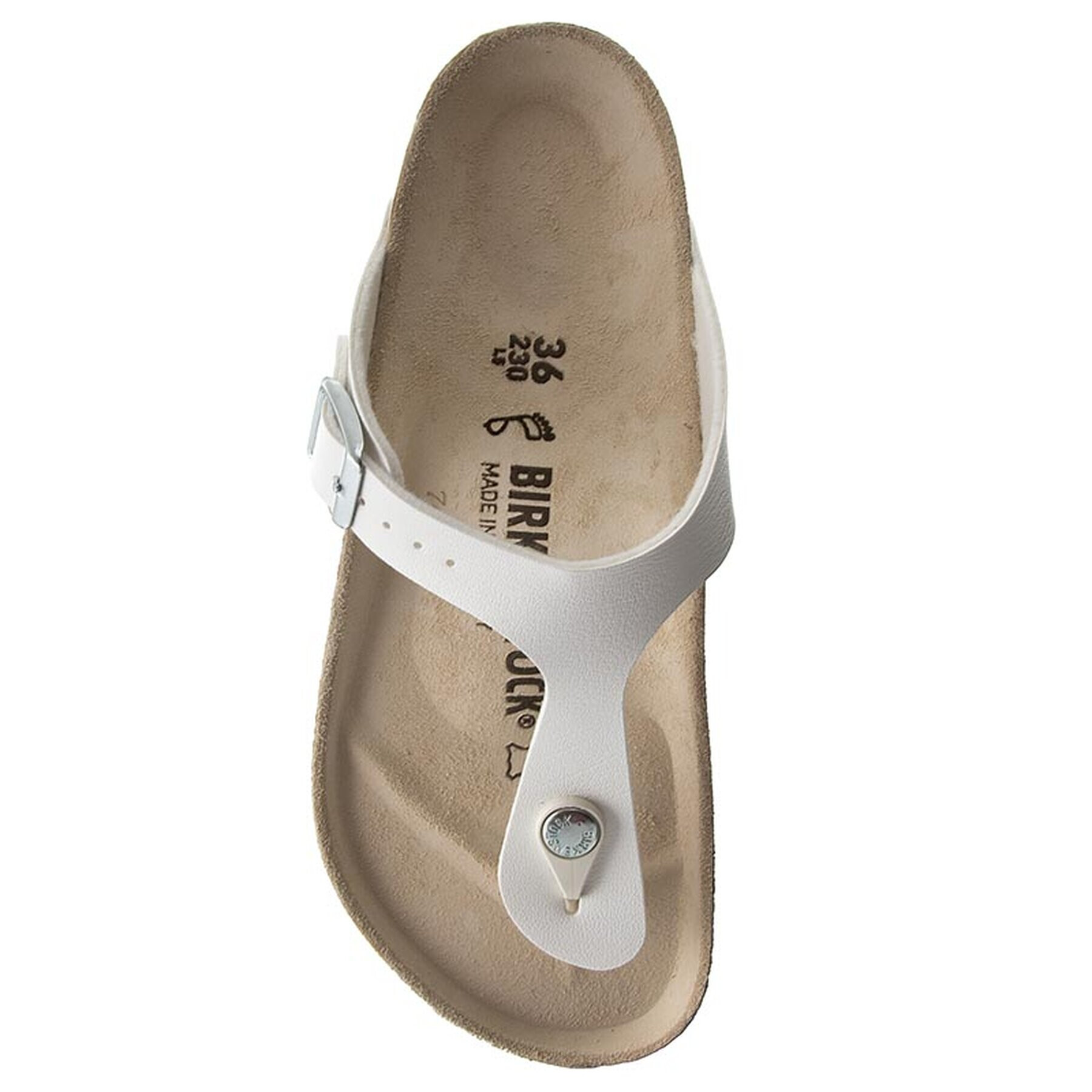 Birkenstock Žabky Gizeh 043731 Bílá - Pepit.cz