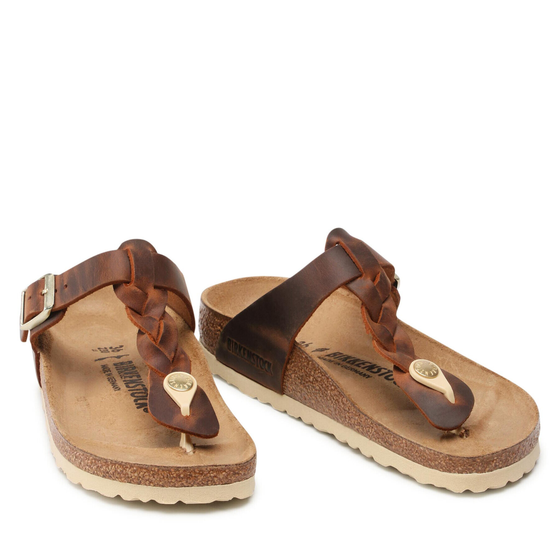 Birkenstock Žabky Gizeh Braided 1021336 Hnědá - Pepit.cz