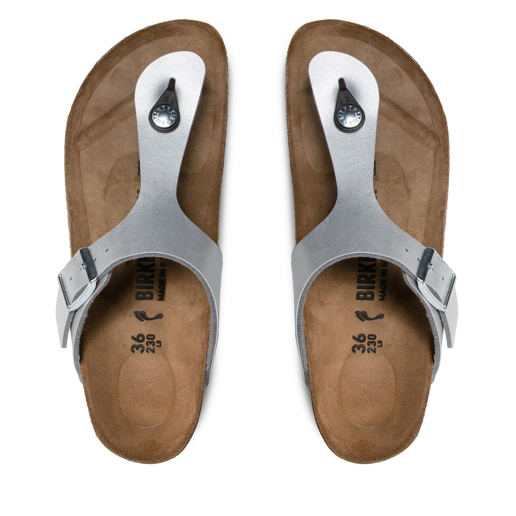 Birkenstock Žabky Gizeh Bs 0043853 Stříbrná - Pepit.cz