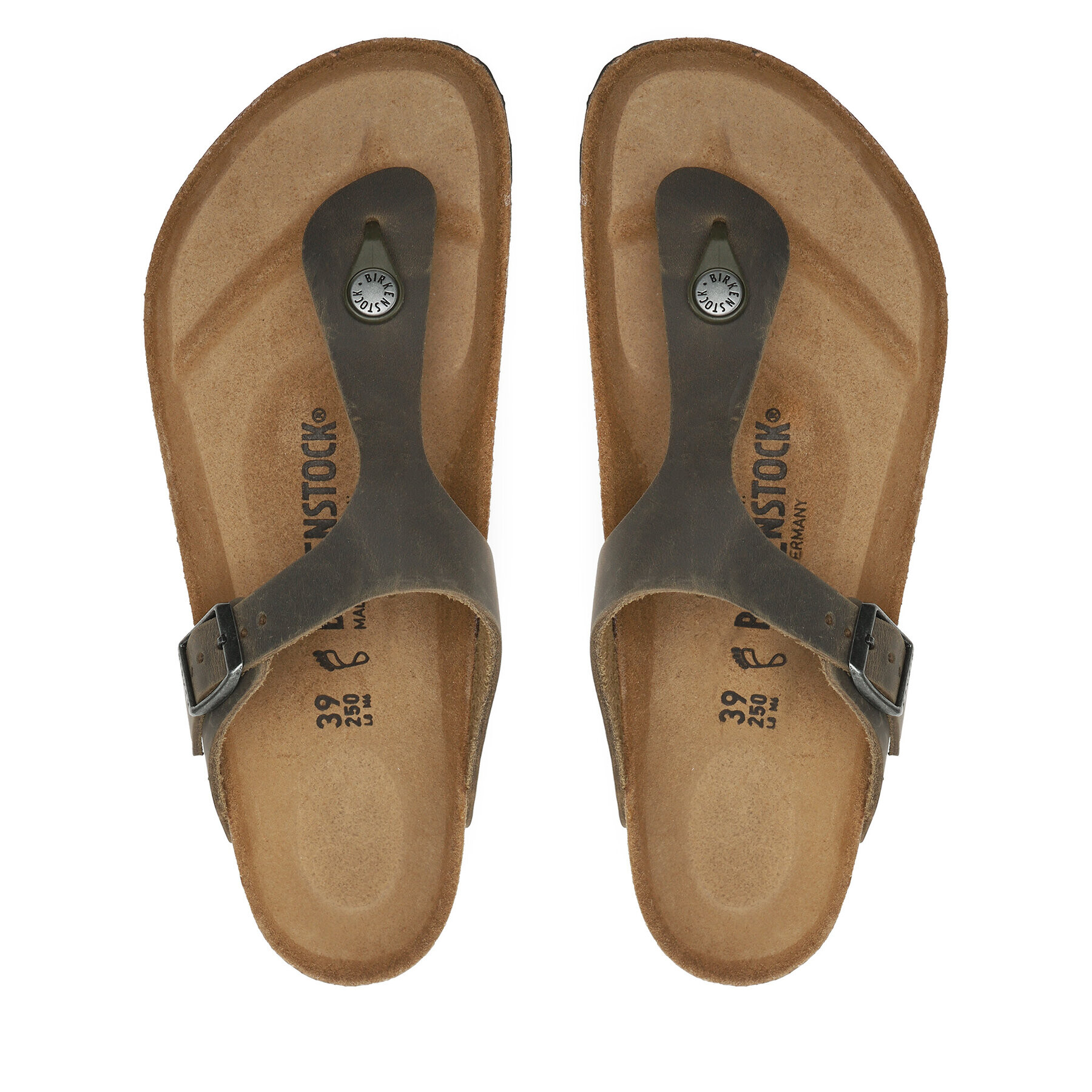 Birkenstock Žabky Gizeh Bs 1019327 Khaki - Pepit.cz