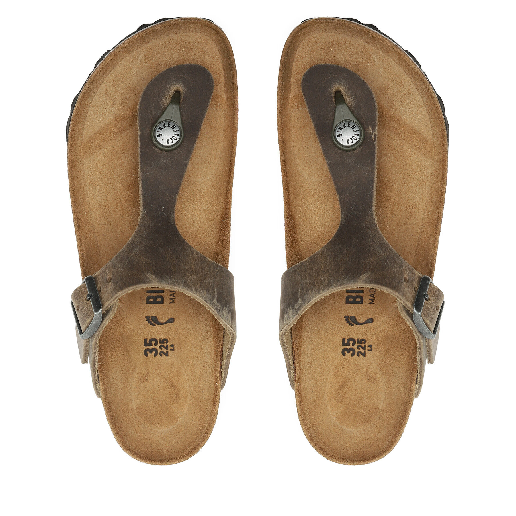 Birkenstock Žabky Gizeh Bs 1019383 Khaki - Pepit.cz