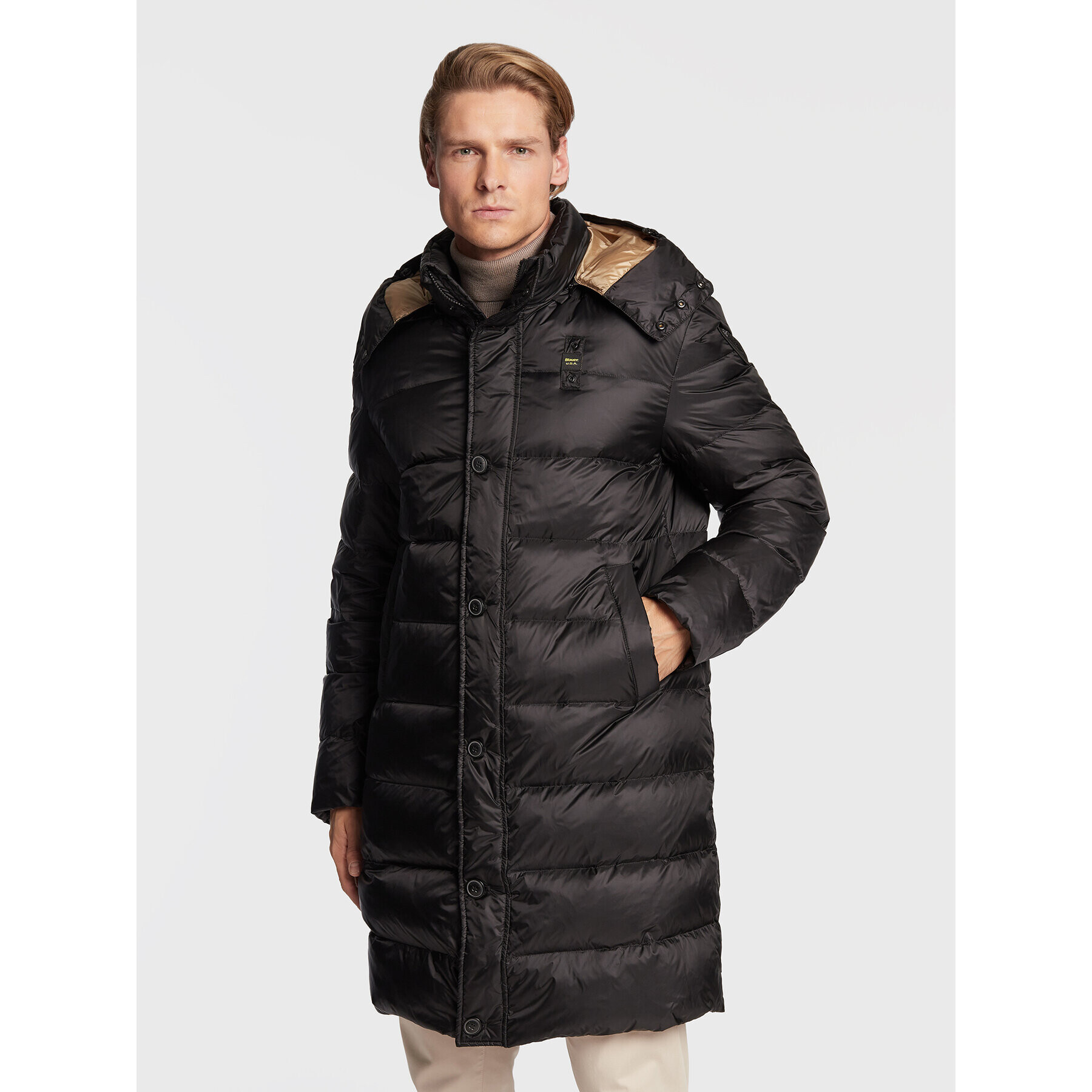 Blauer Parka BLUK03006 006047 Černá Regular Fit - Pepit.cz