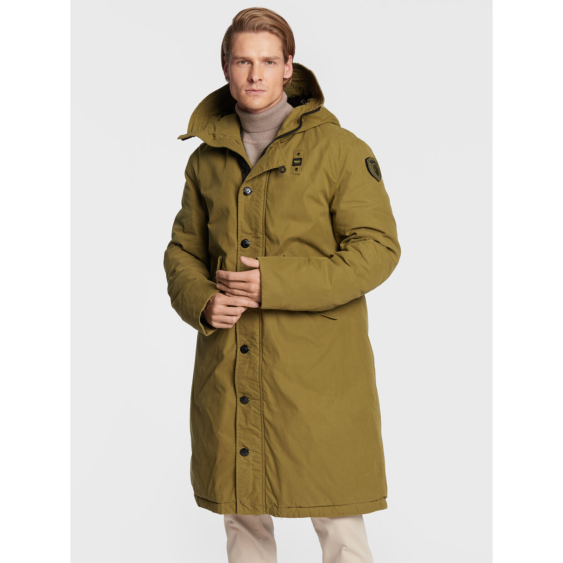 Blauer Parka Militare Otis BLUK03232 006362 Zelená Regular Fit - Pepit.cz