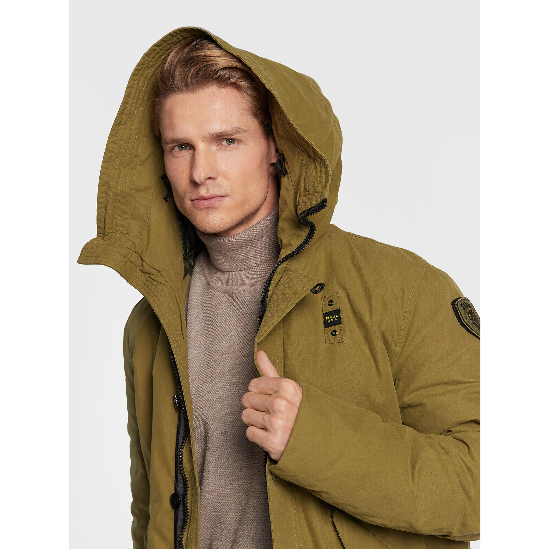 Blauer Parka Militare Otis BLUK03232 006362 Zelená Regular Fit - Pepit.cz