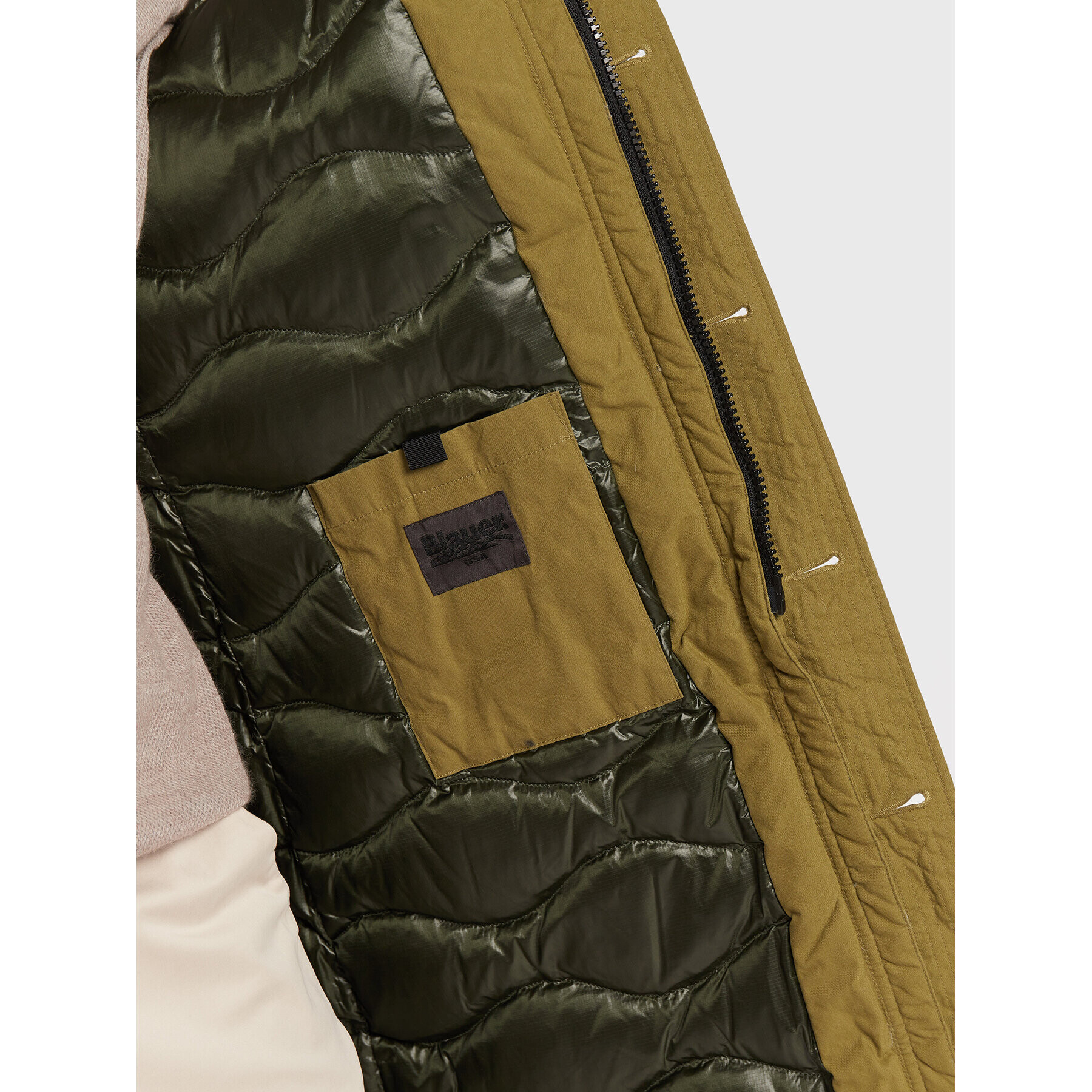 Blauer Parka Militare Otis BLUK03232 006362 Zelená Regular Fit - Pepit.cz