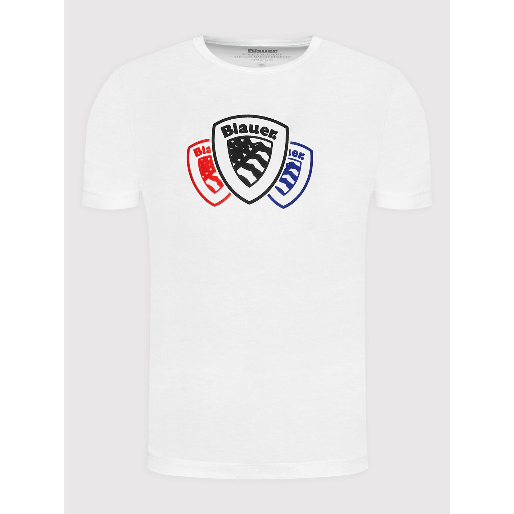 Blauer T-Shirt BLUH02174 004547 Bílá Regular Fit - Pepit.cz