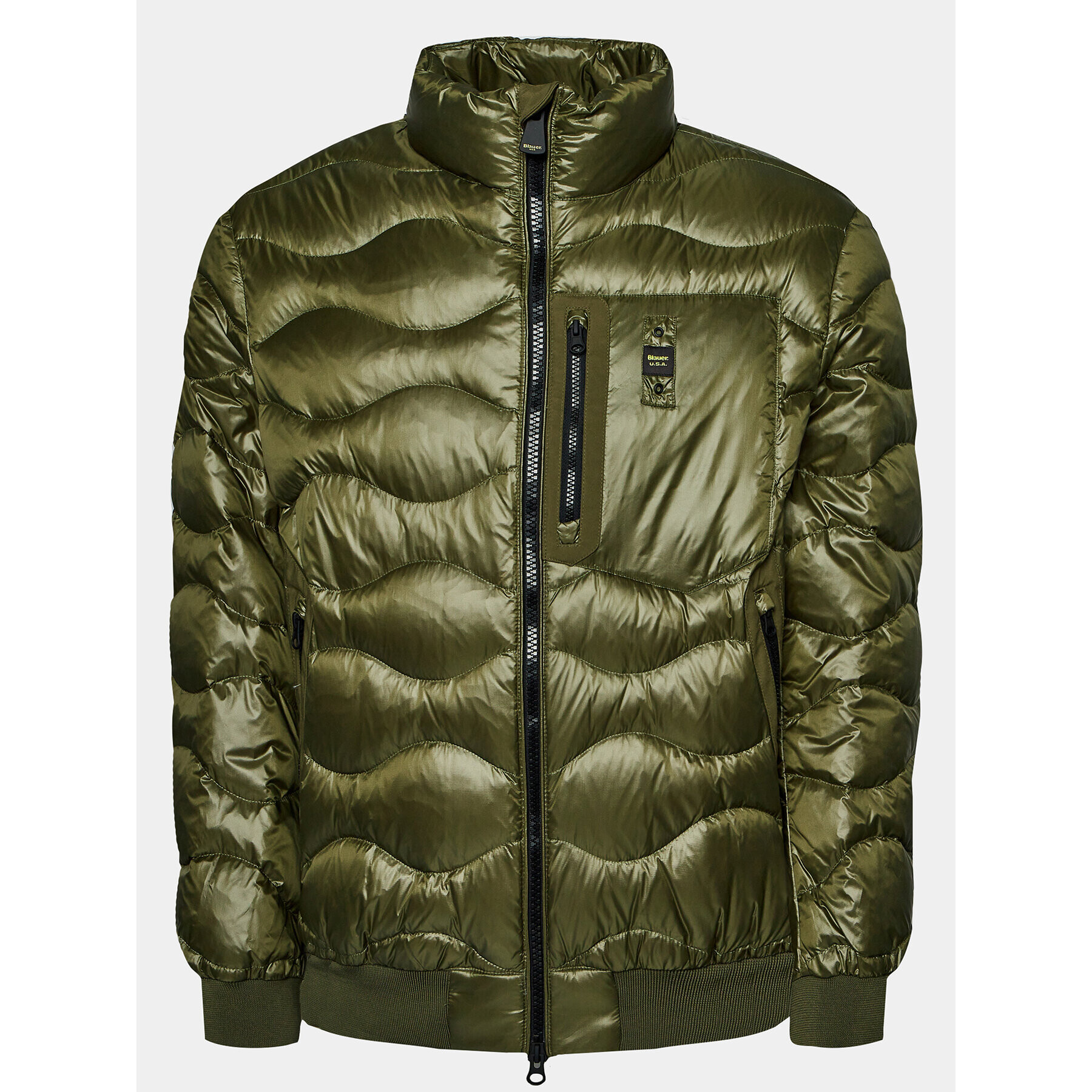 Blauer Vatovaná bunda 23WBLUC03004 Zelená Regular Fit - Pepit.cz